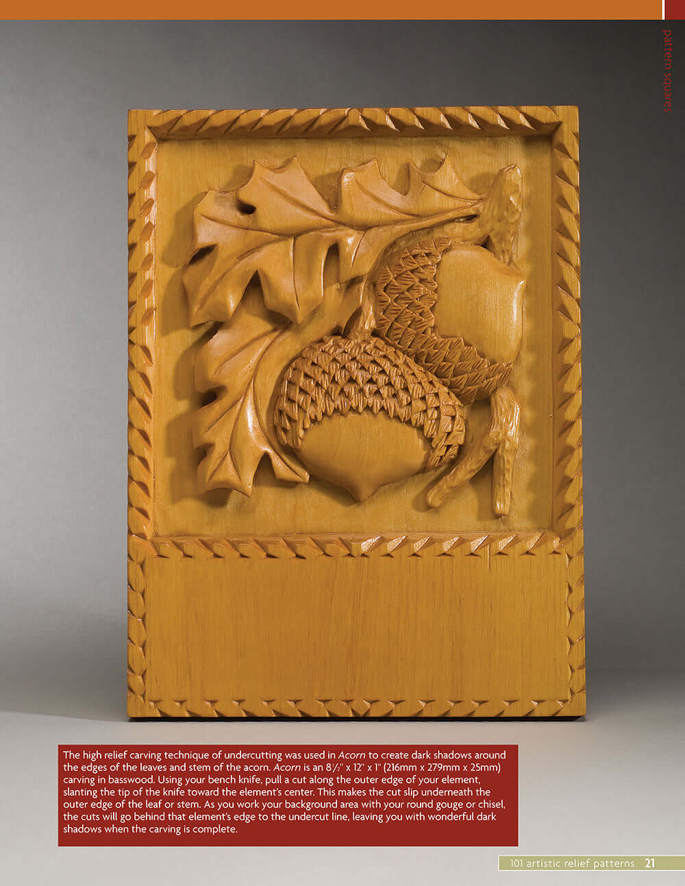 101 Artistic Relief Patterns for Woodcarvers, Woodburners & Crafters