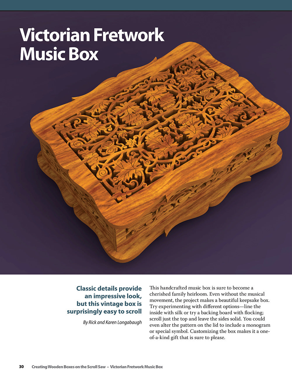 Creating Wooden Boxes on the Scroll Saw
