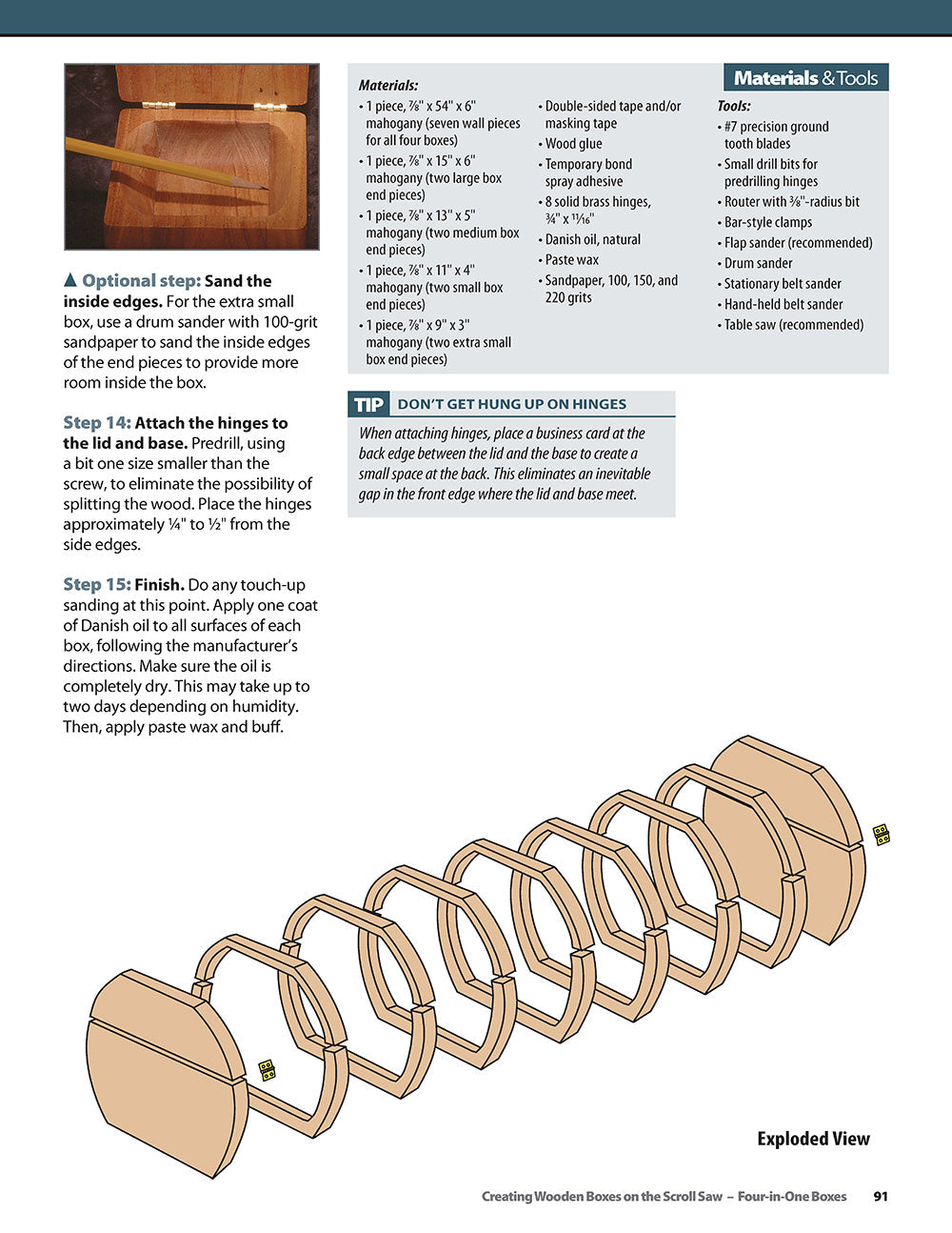 Creating Wooden Boxes on the Scroll Saw