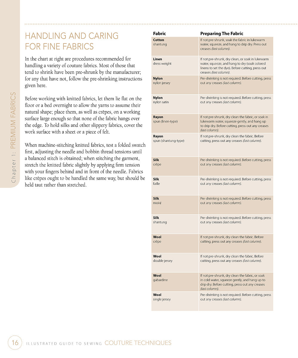 Illustrated Guide to Sewing: Couture Techniques