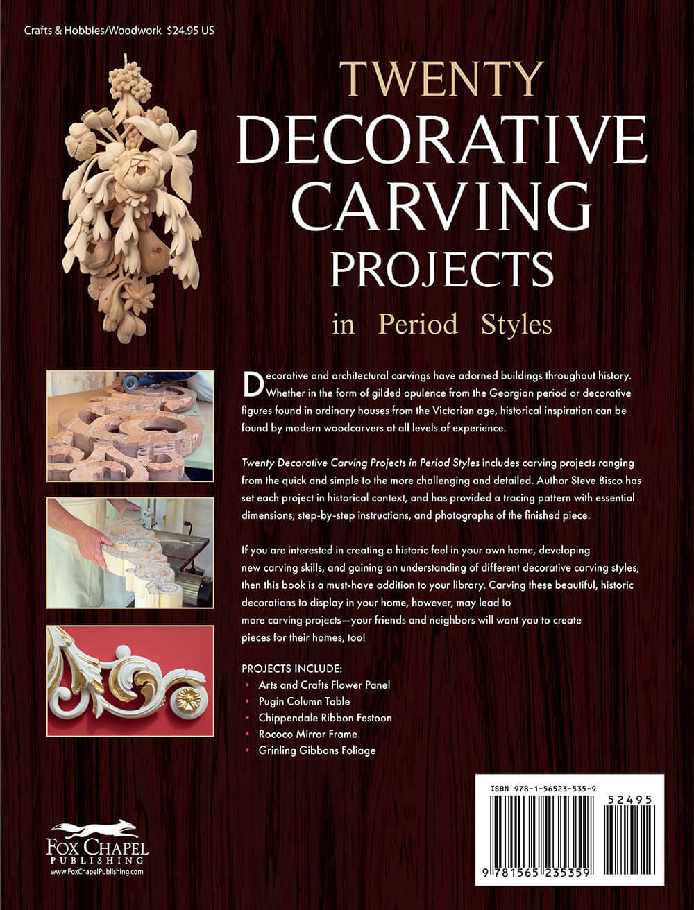 Twenty Decorative Carving Projects in Period Styles