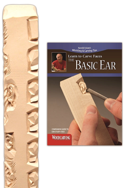 Cover of Basic Ear Study Stick Kit (Learn to Carve Faces with Harold Enlow) – Paperback / softback, ISBN 9781565235816