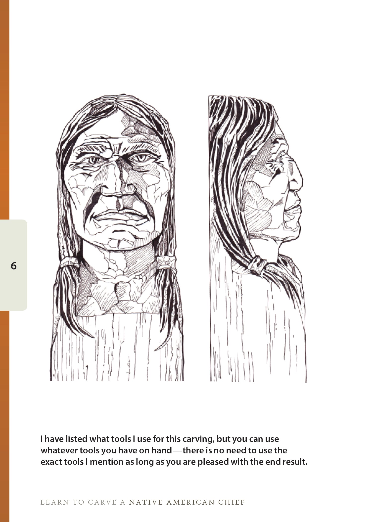 Learn to Carve a Native American Chief (Booklet)