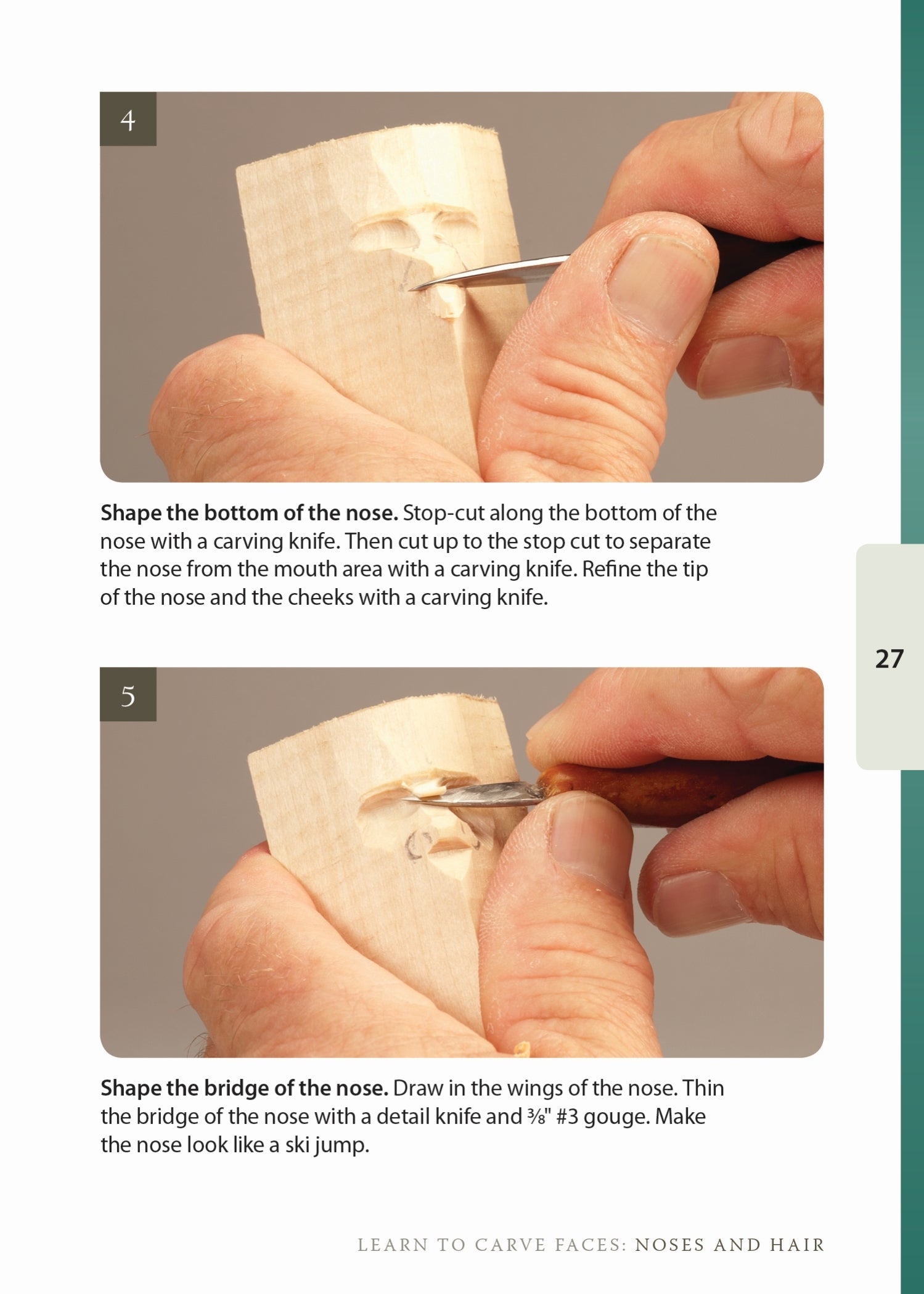Learn to Carve Faces: Noses and Hair (Booklet)