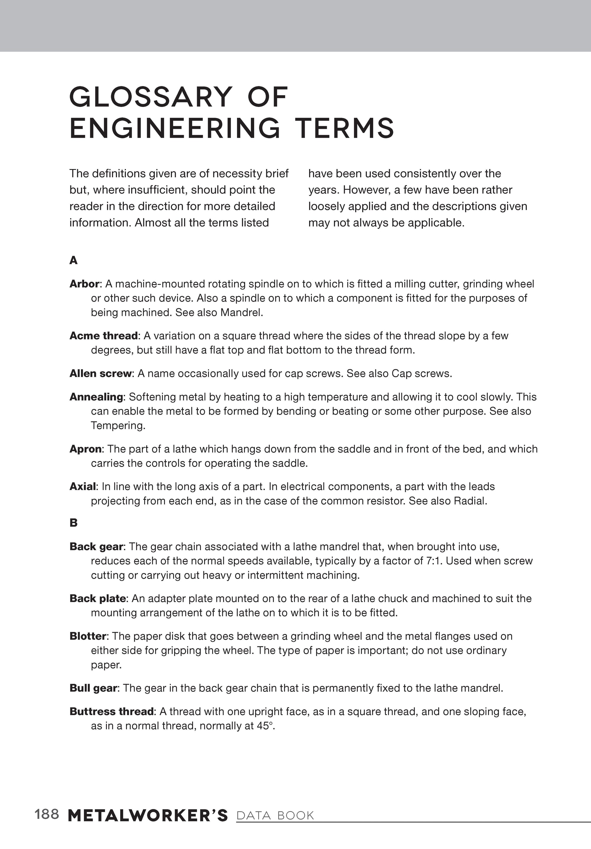 Metalworkers Data Book for Home Machinists