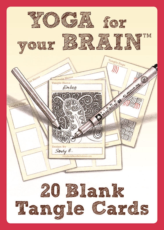 Cover of Yoga for Your Brain - 20 Blank Tangle Cards – Cards, ISBN 9781574213591