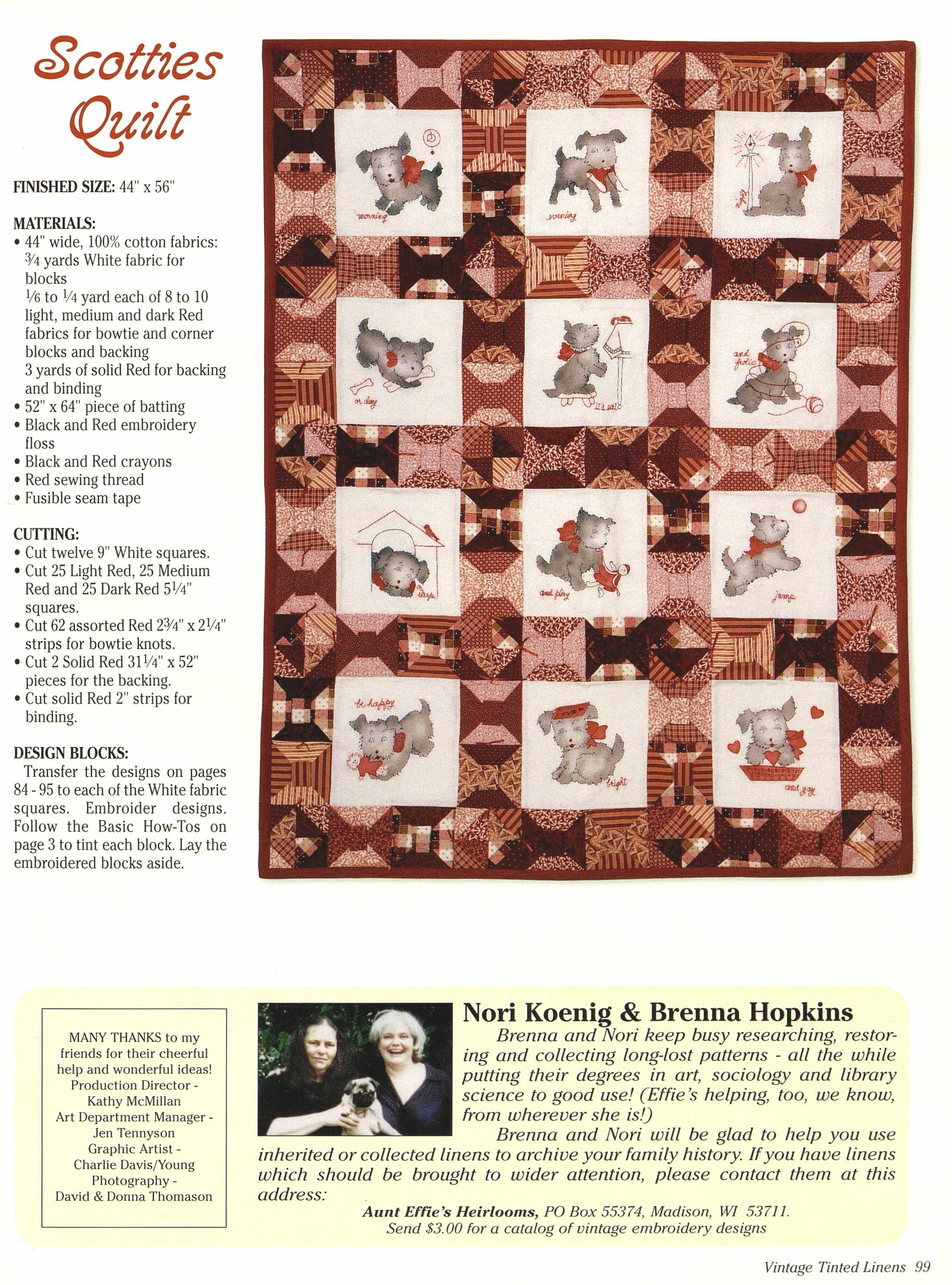 Vintage Tinted Linens & Quilts