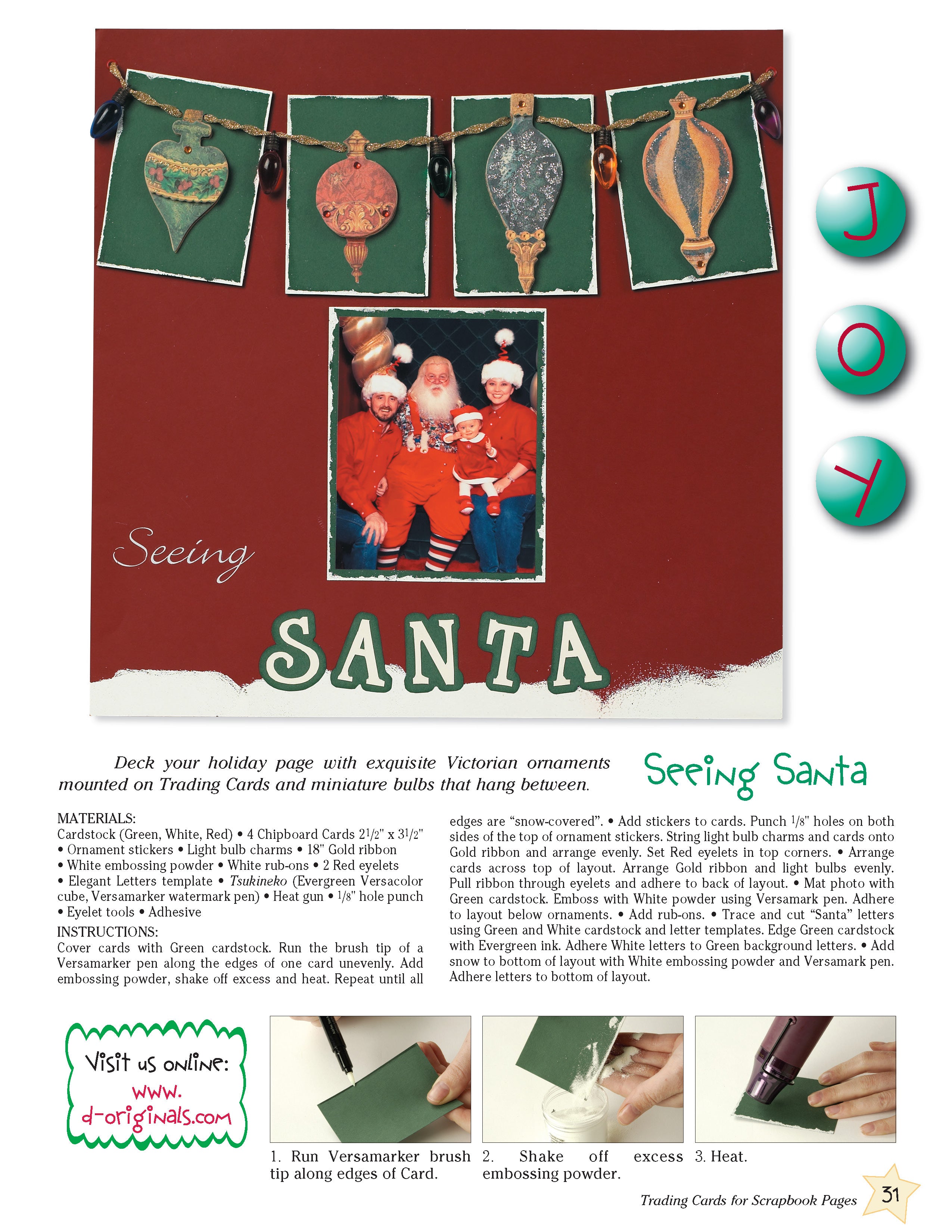 Trading Cards for Scrapbook Pages