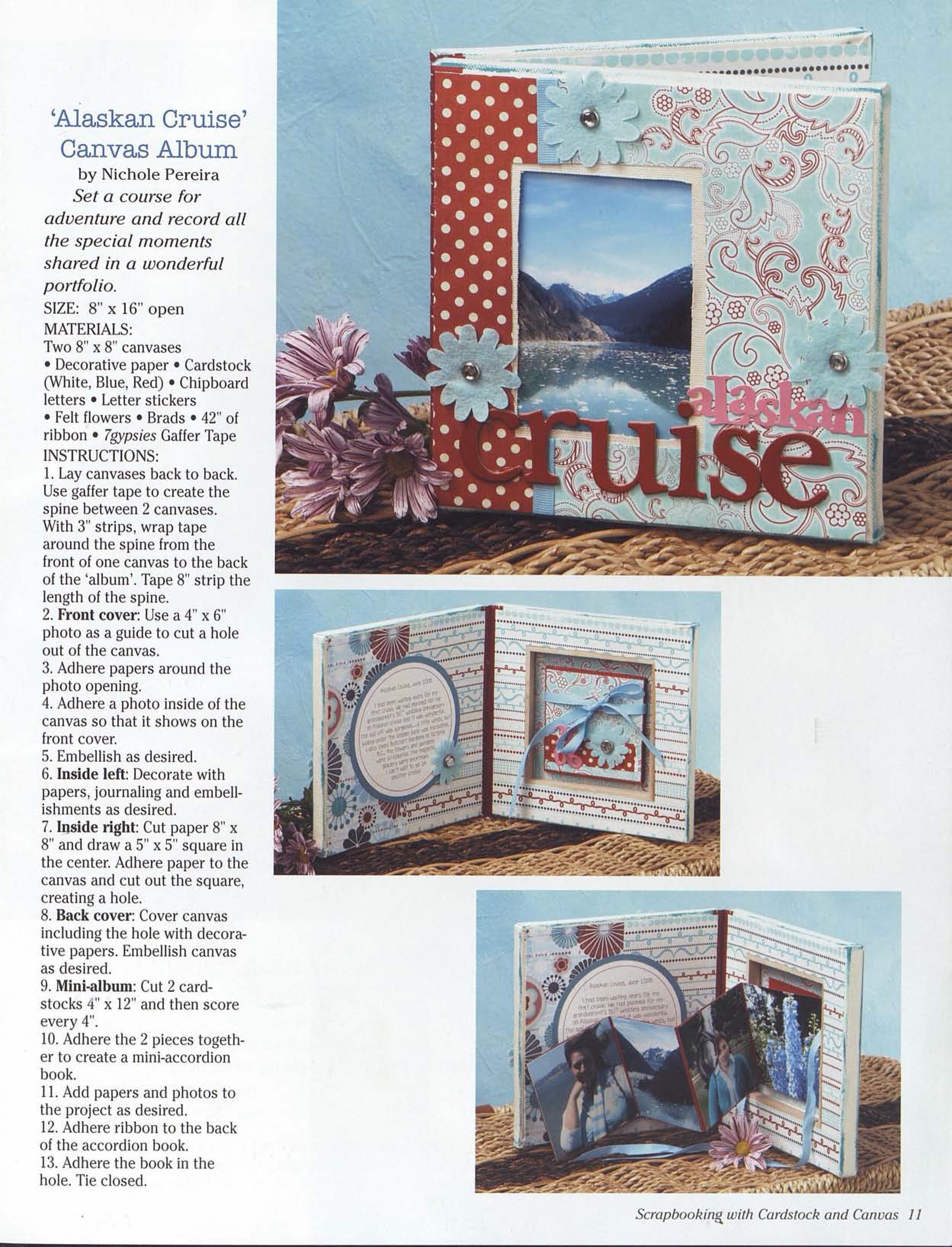 Scrapbooking with Cardstock & Canvas