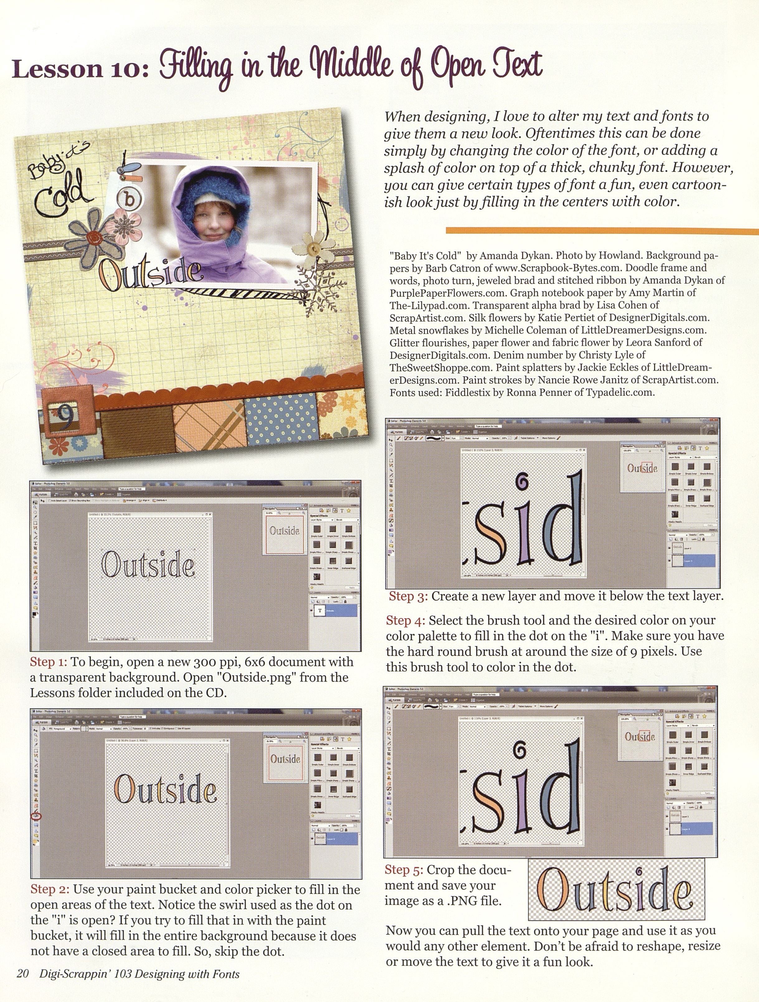 Digi-Scrappin' 103: Designing with Fonts CD
