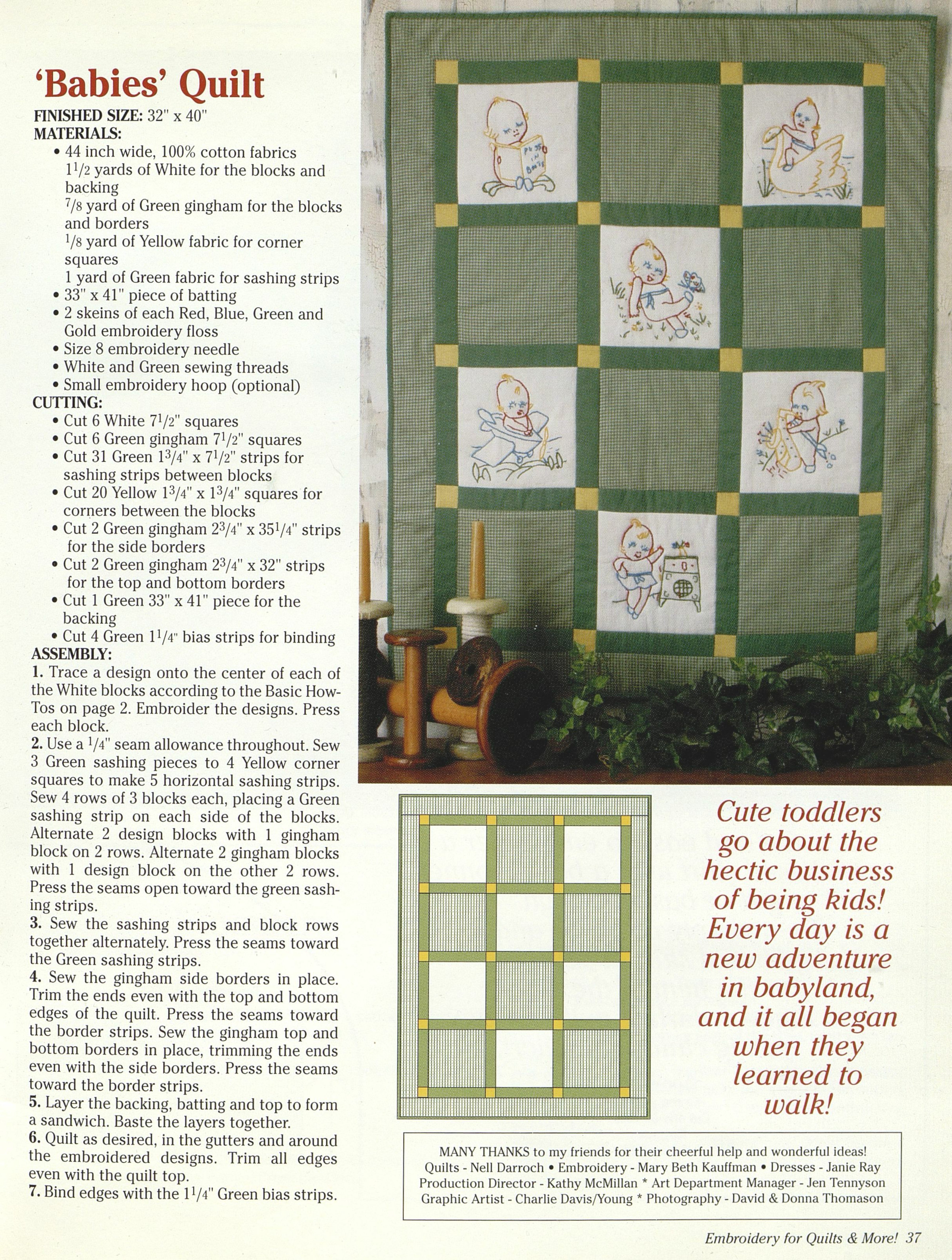 Embroidery for Quilts & More