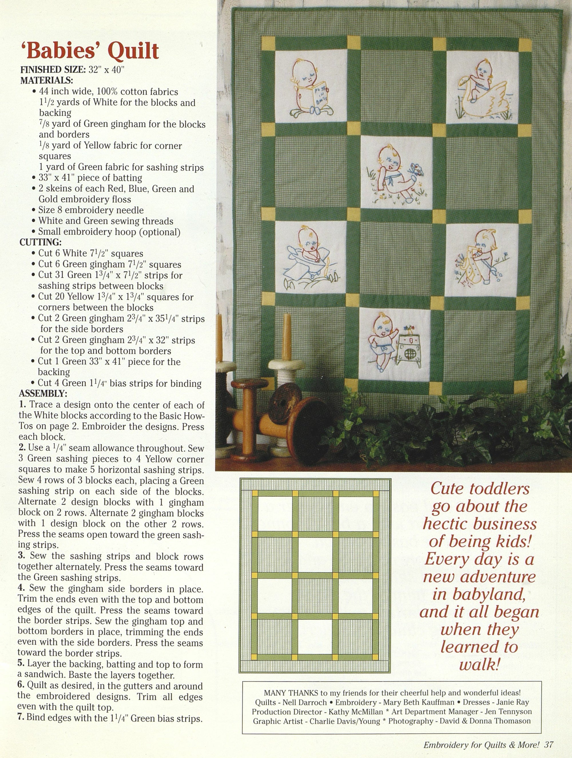 Embroidery for Quilts & More