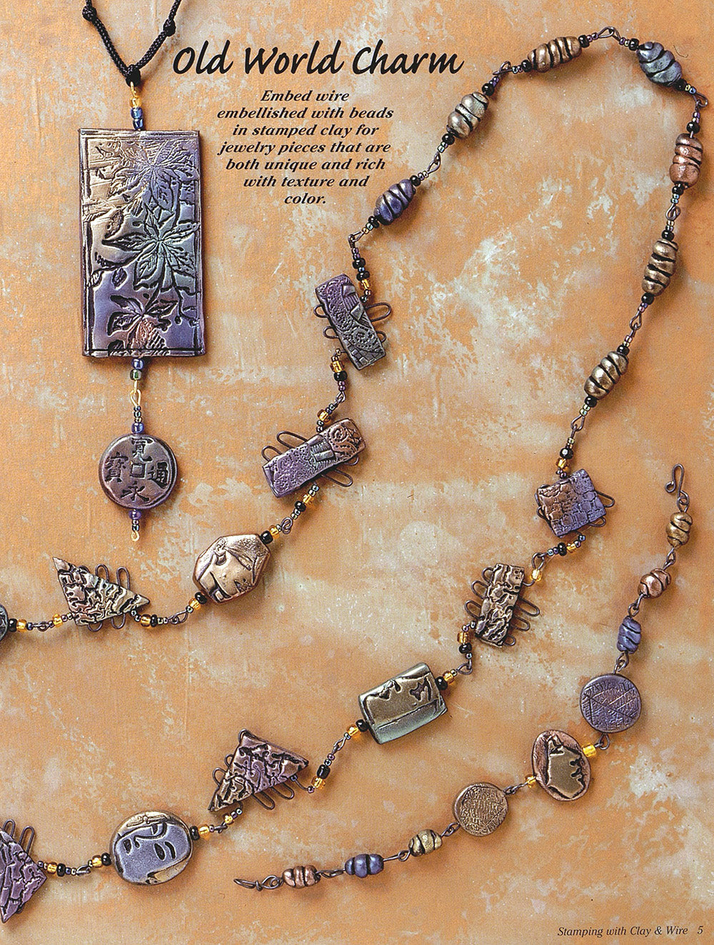 Stamping Polymer Clay & Wire