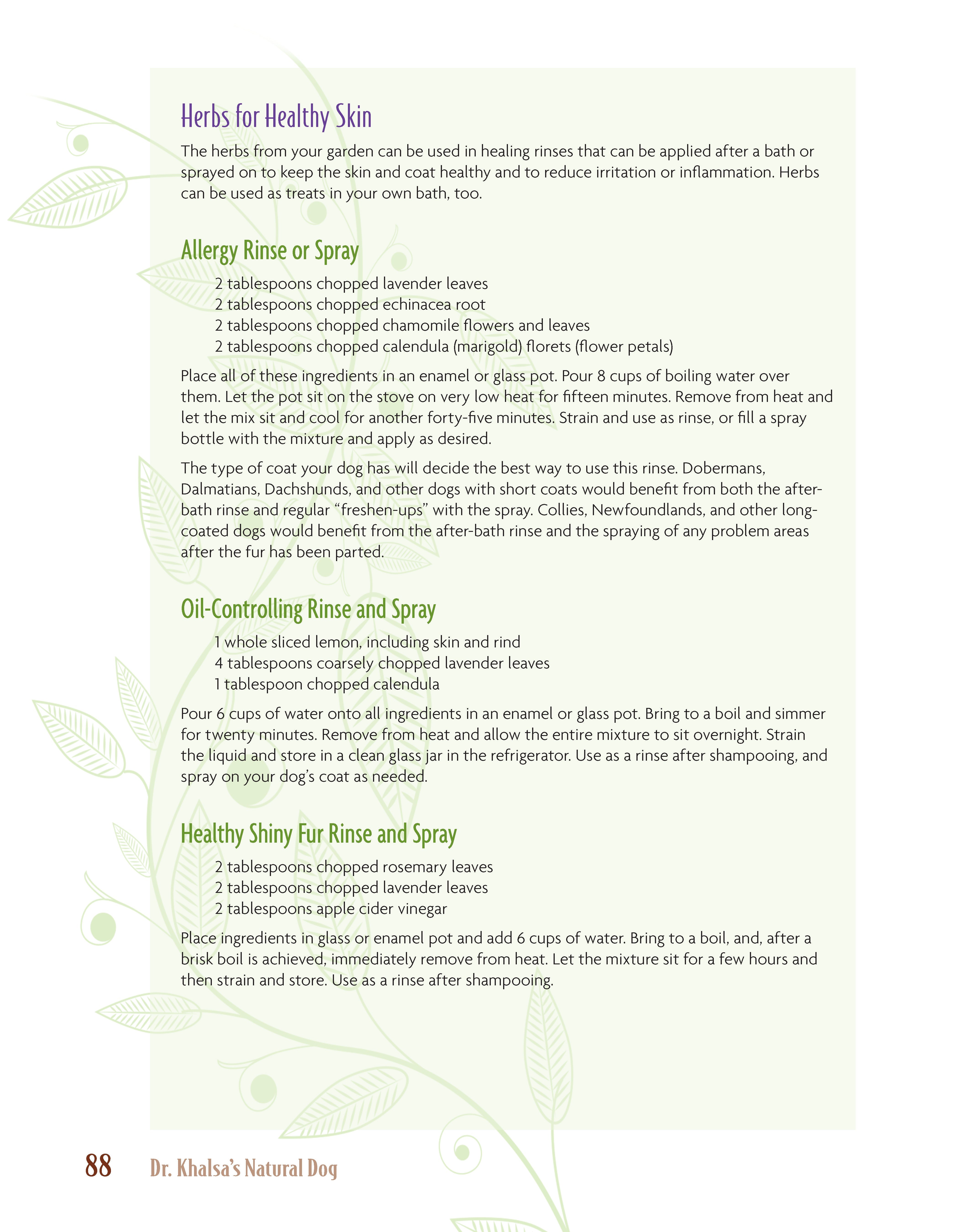 Dr. Khalsa's Natural Dog