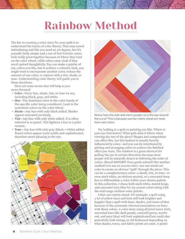 Rainbow Quilt Color Method