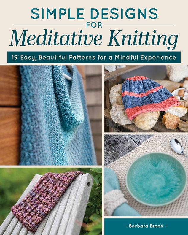 Cover of Simple Designs for Meditative Knitting – Paperback / softback, ISBN 9781639811328