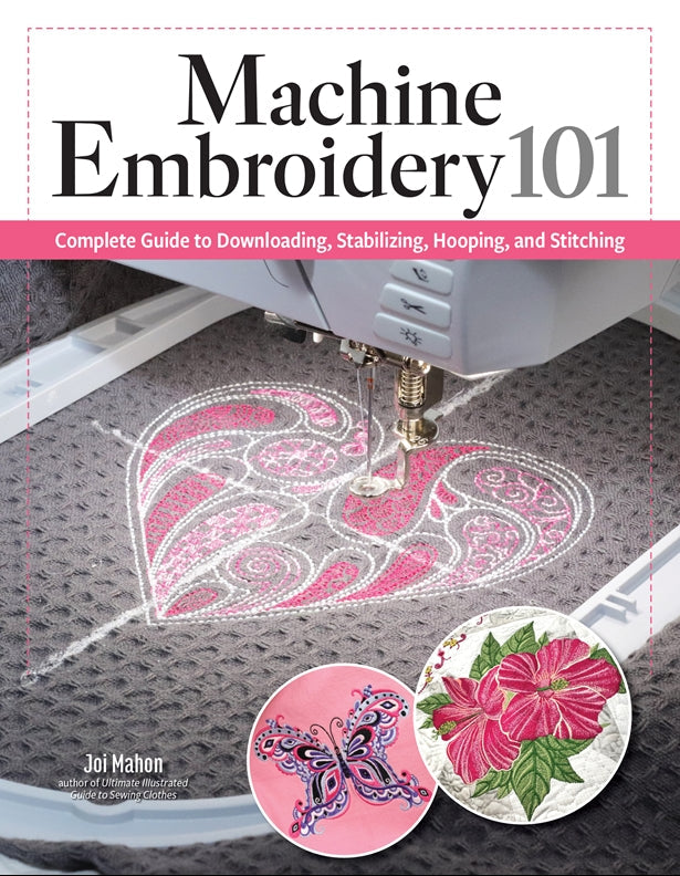 Cover of Machine Embroidery 101 – Paperback / softback, ISBN 9781639811540