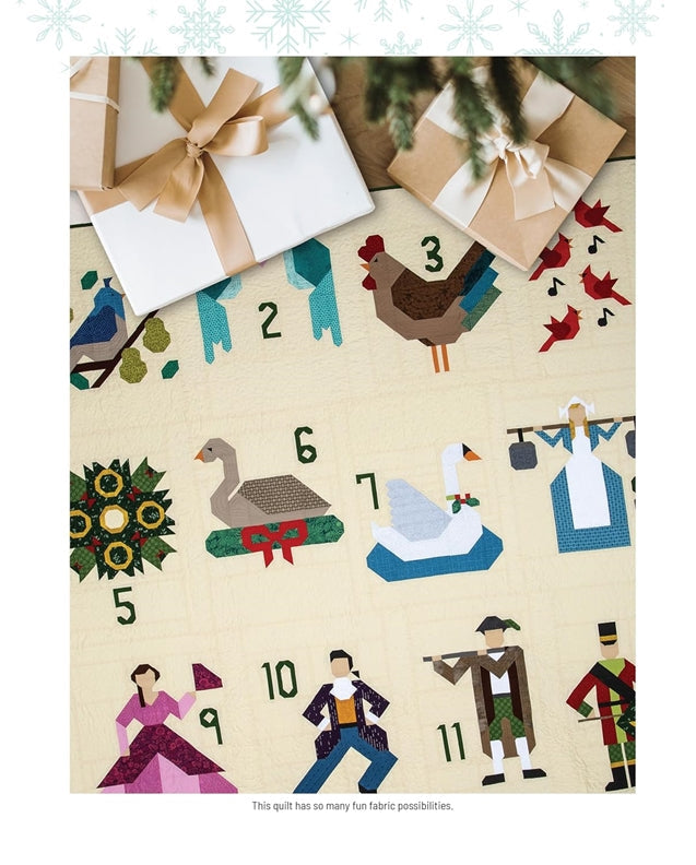 Inside 12 Days of Christmas Quilt Block Sampler – Paperback / softback, ISBN 9781639811601