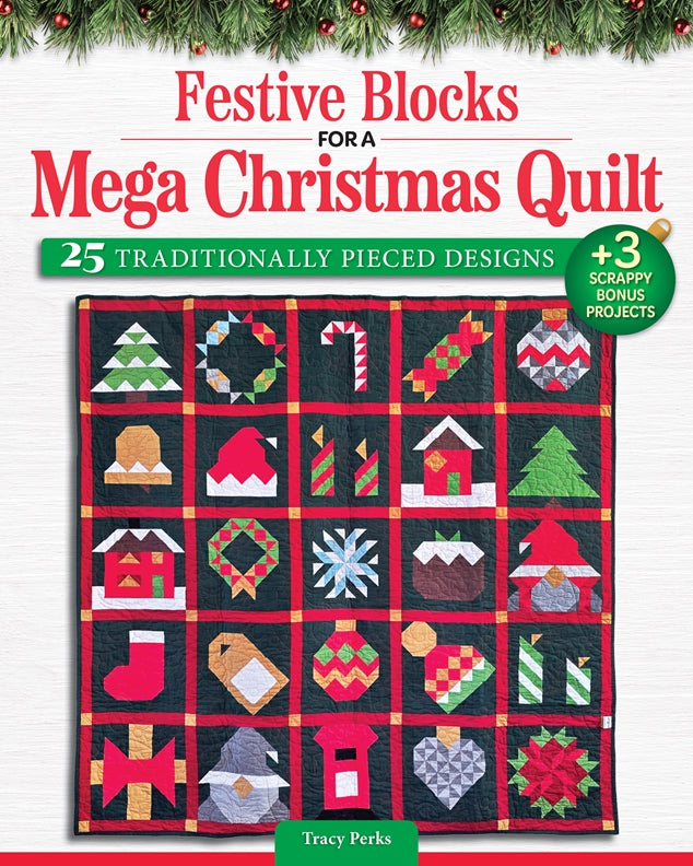Cover of Festive Blocks for a Mega Christmas Quilt – Paperback / softback, ISBN 9781639811700