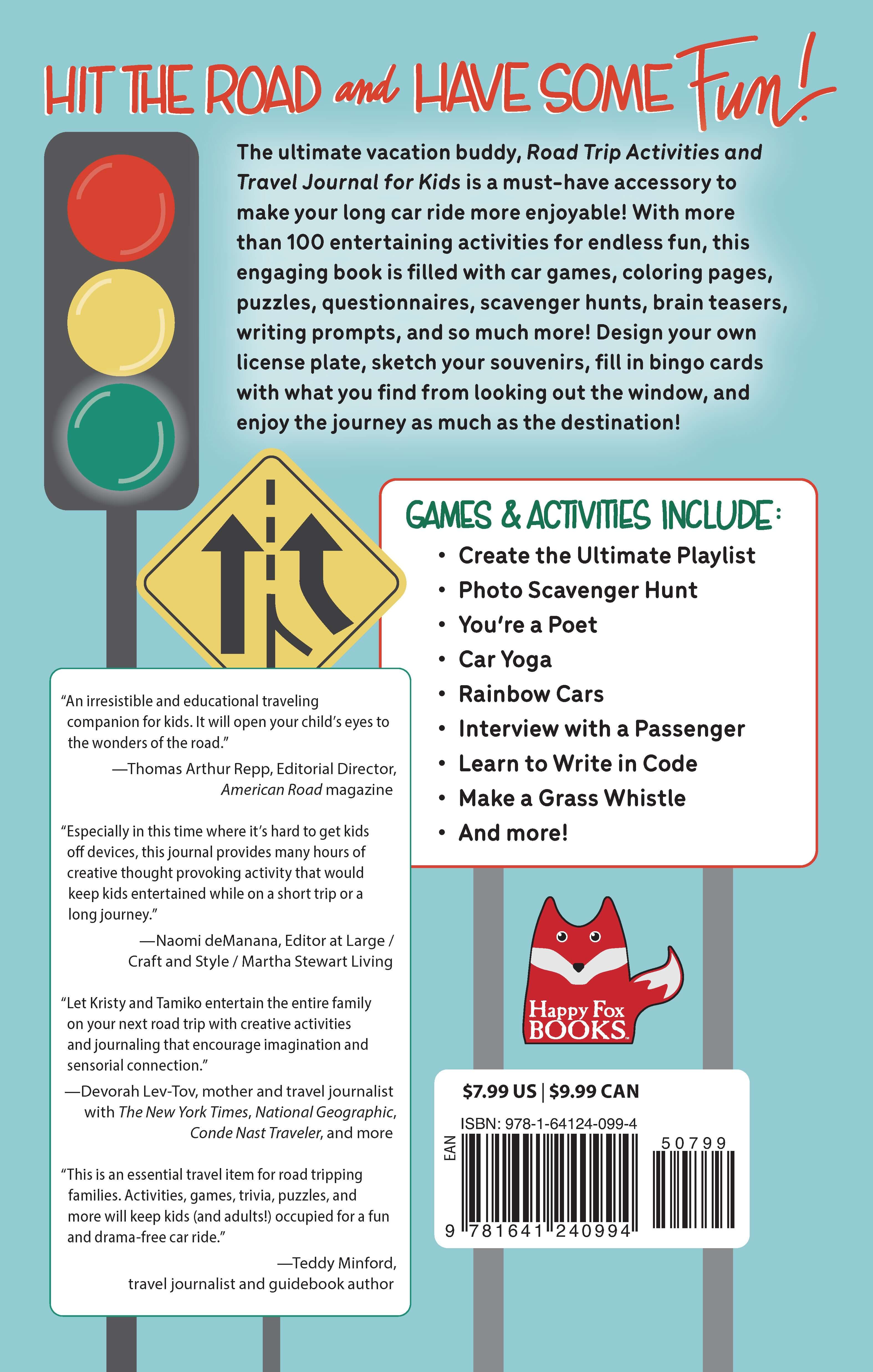 Road Trip Activities and Travel Journal for Kids