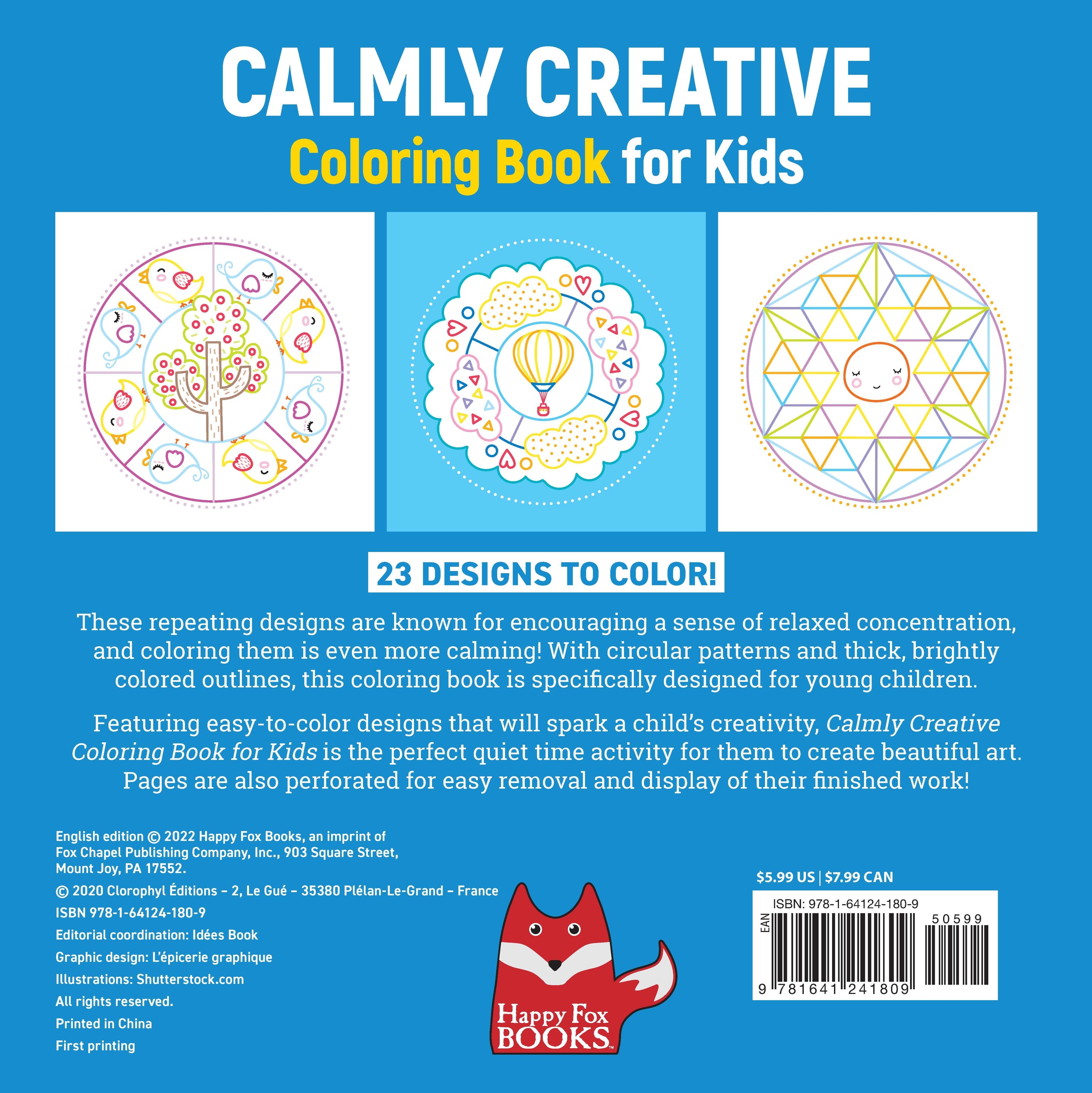 Calmly Creative Coloring Book for Kids