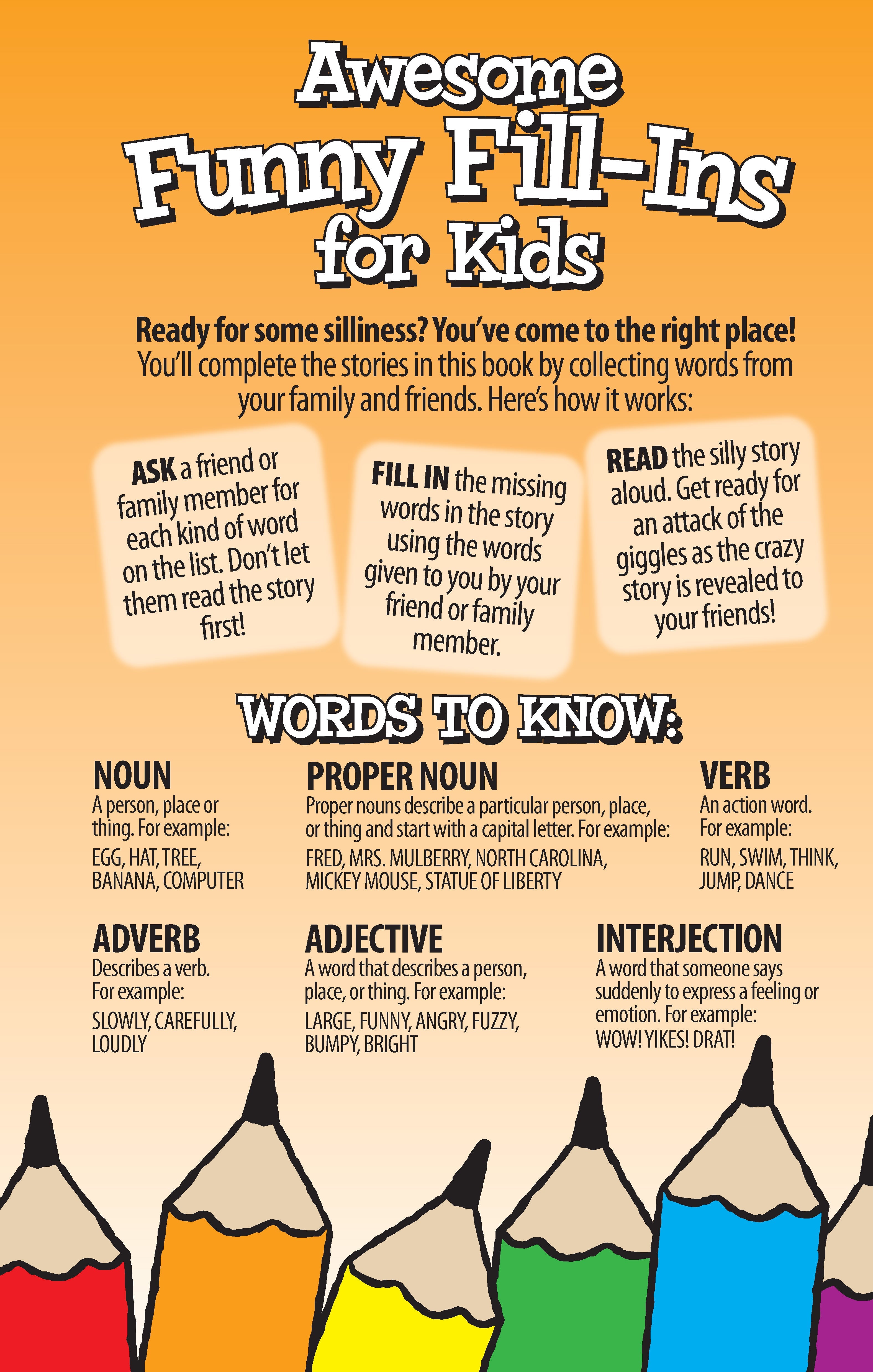 Awesome Funny Fill-Ins for Kids