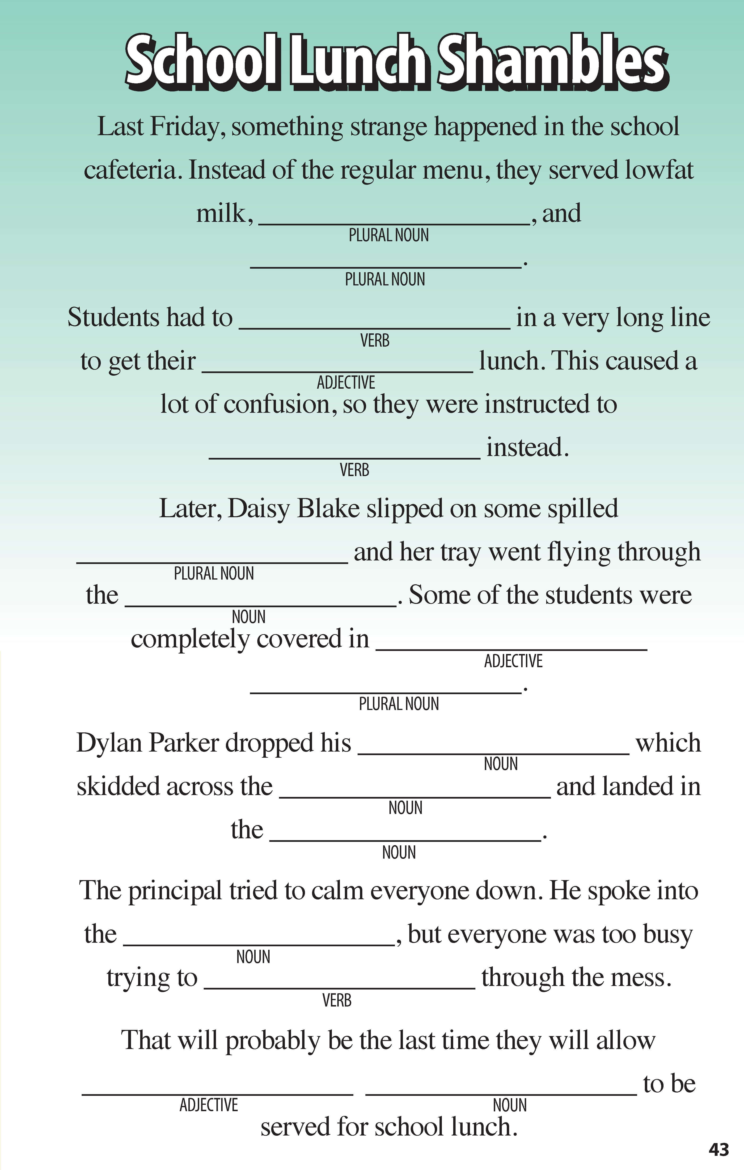 Super Funny Fill-Ins for Kids