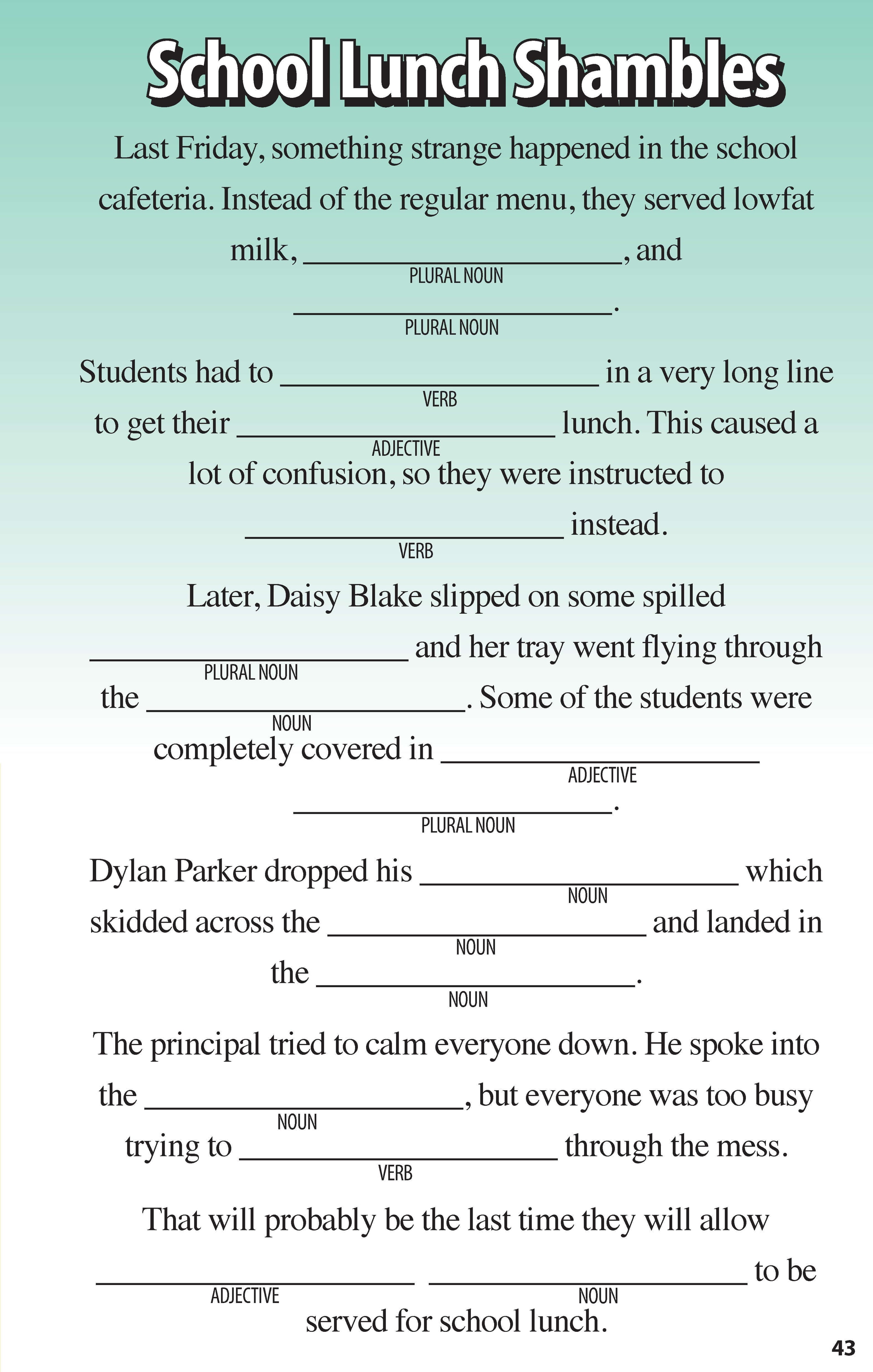Super Funny Fill-Ins for Kids