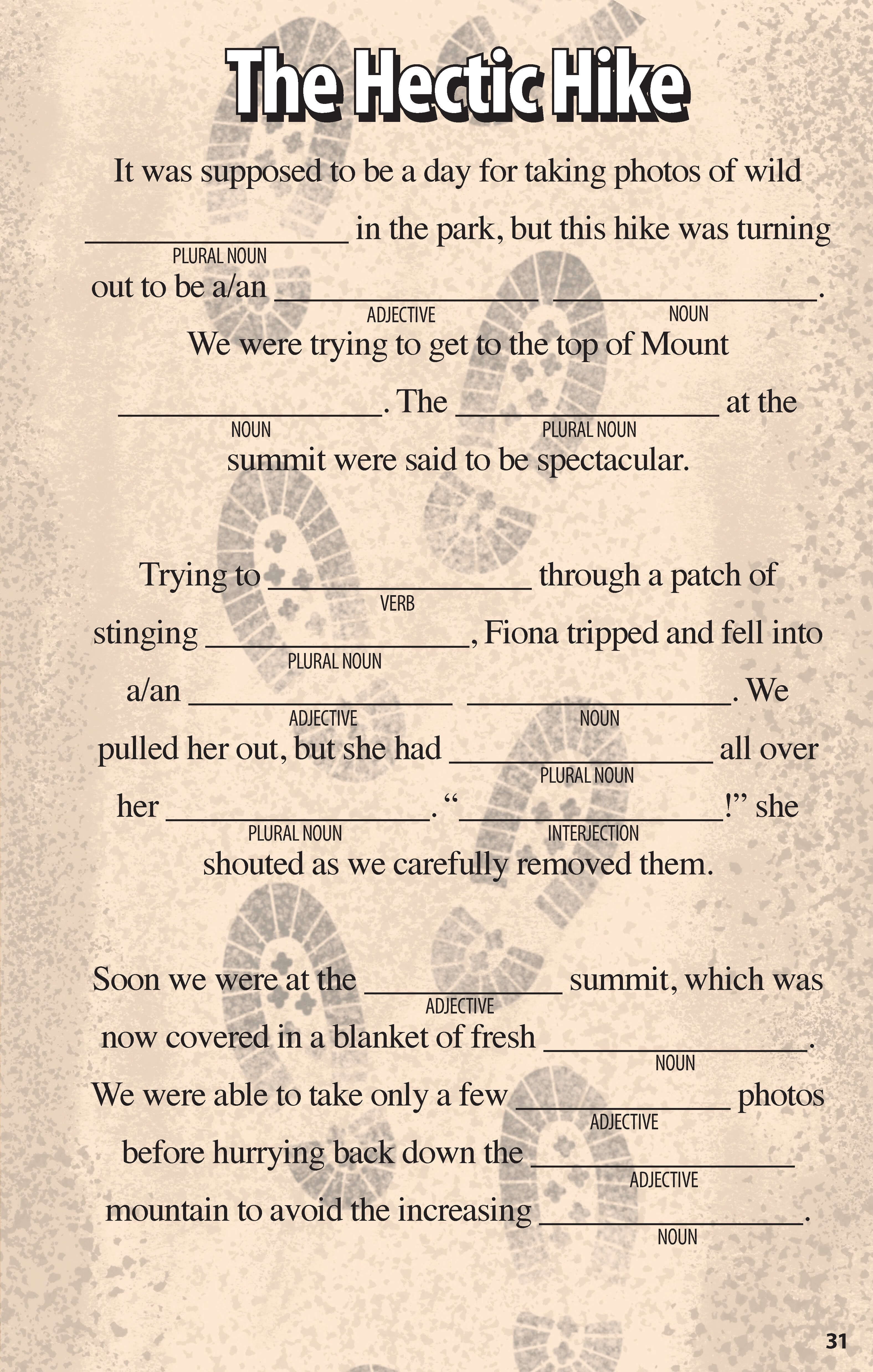 Sports Funny Fill-Ins for Kids