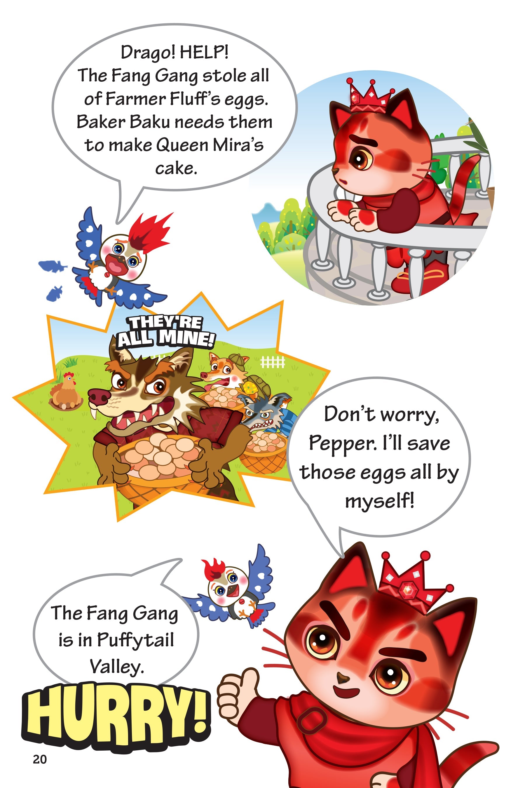 Ninja Kitties Fried Eggs and the Red Gem