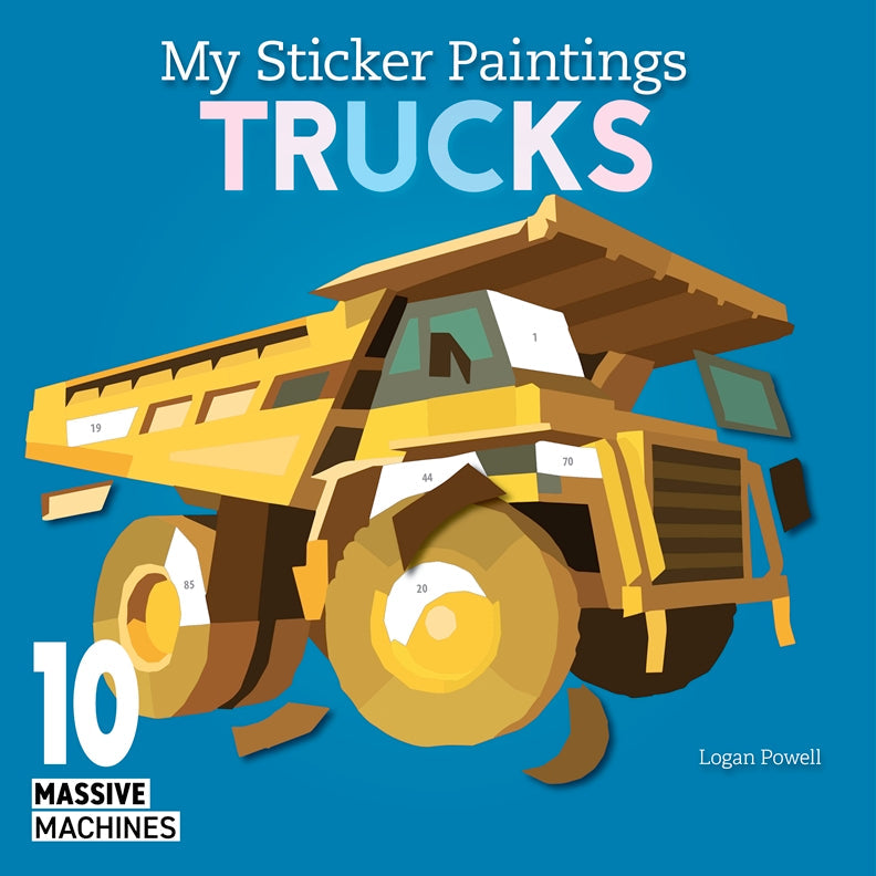 Cover of My Sticker Paintings: Trucks – Paperback / softback, ISBN 9781641244084