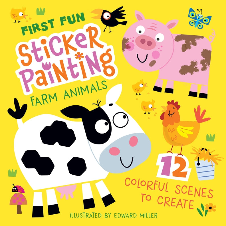 Cover of First Fun Sticker Painting: Farm Animals – Paperback / softback, ISBN 9781641244121