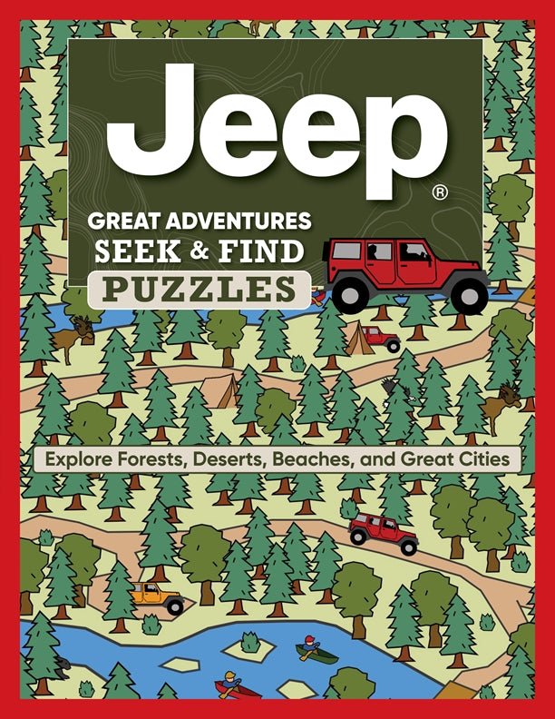 Cover of Jeep® Great Adventures Seek & Find Puzzles – Paperback / softback, ISBN 9781641244695