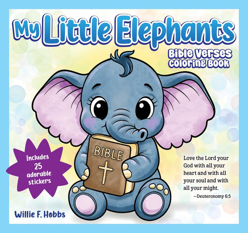 Cover of My Little Elephants Bible Verses Coloring Book – Paperback / softback, ISBN 9781641244862