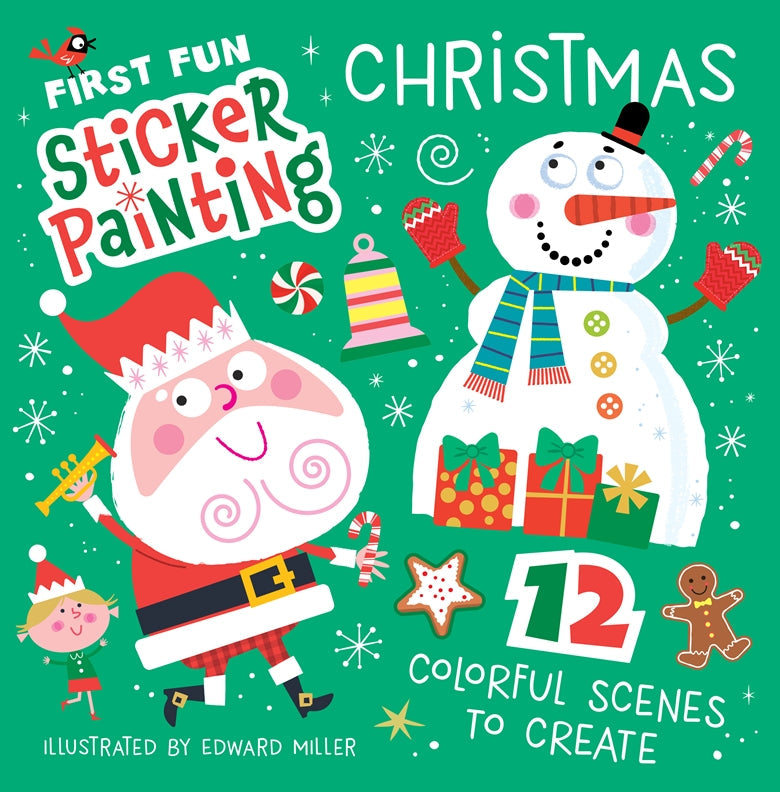 Cover of First Fun Sticker Painting: Christmas – Paperback / softback, ISBN 9781641245012