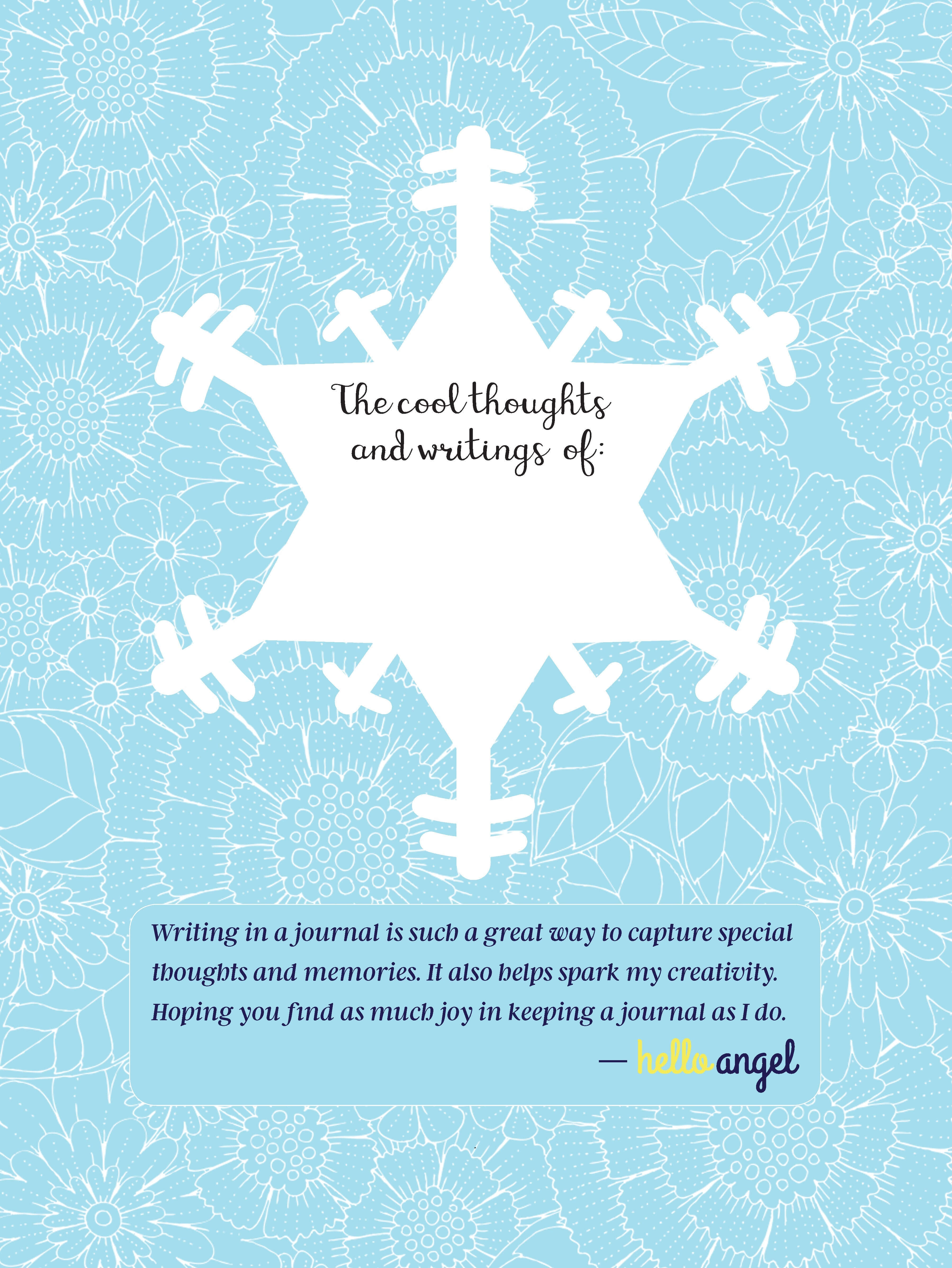 Hello Angel Lined Journal Skates