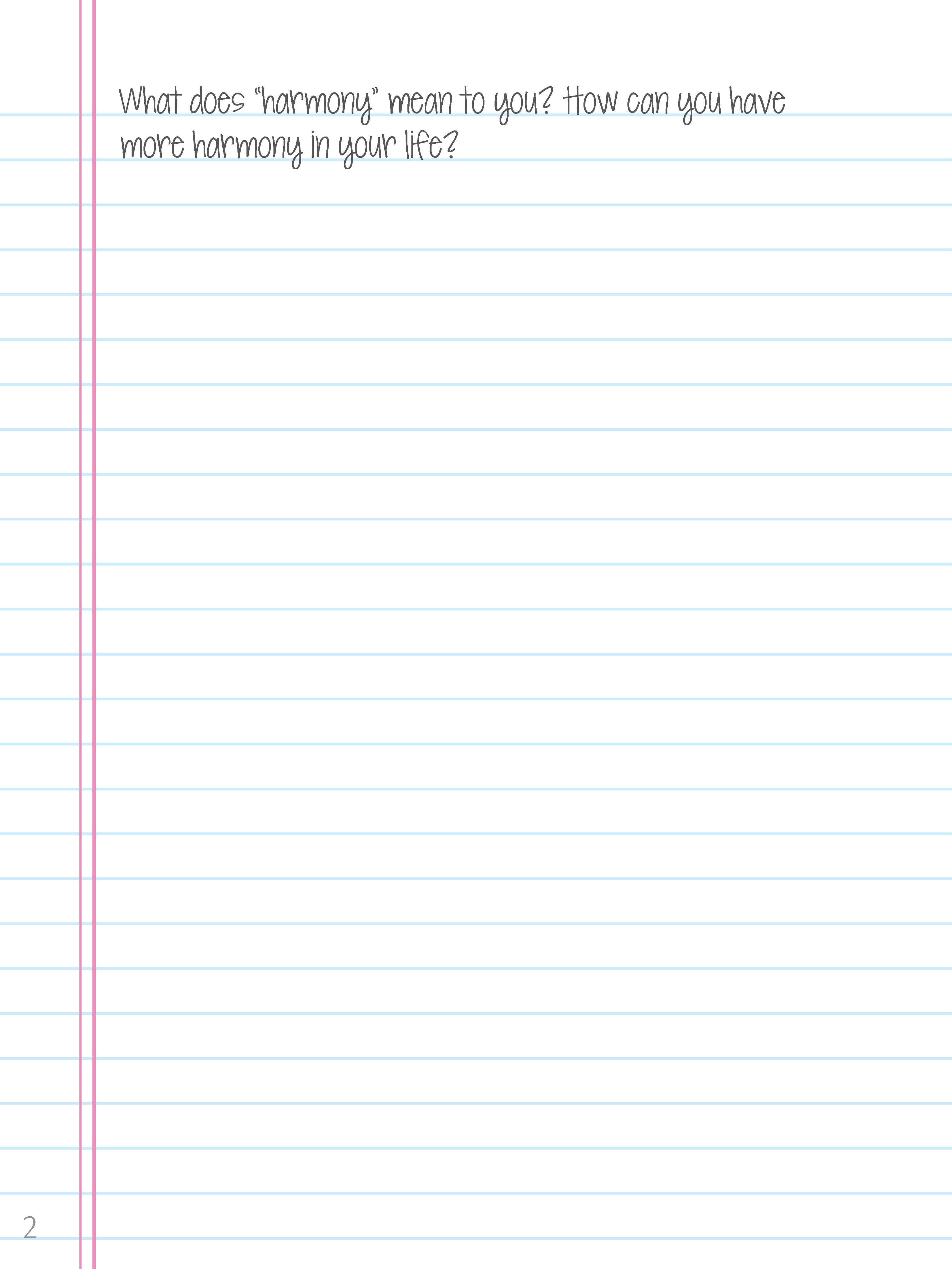 Notebook Doodles Peace Love and Music Guided Journal