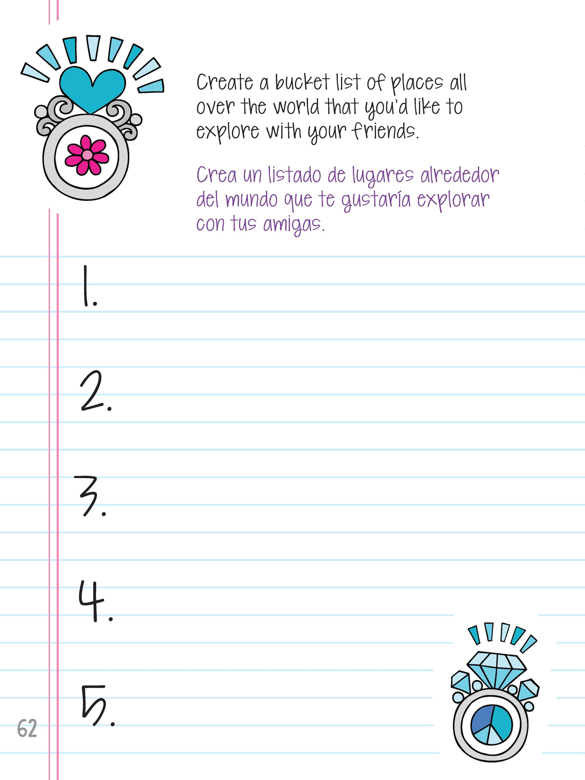 Notebook Doodles My Friendship Journal/Mi Diario de Amistad