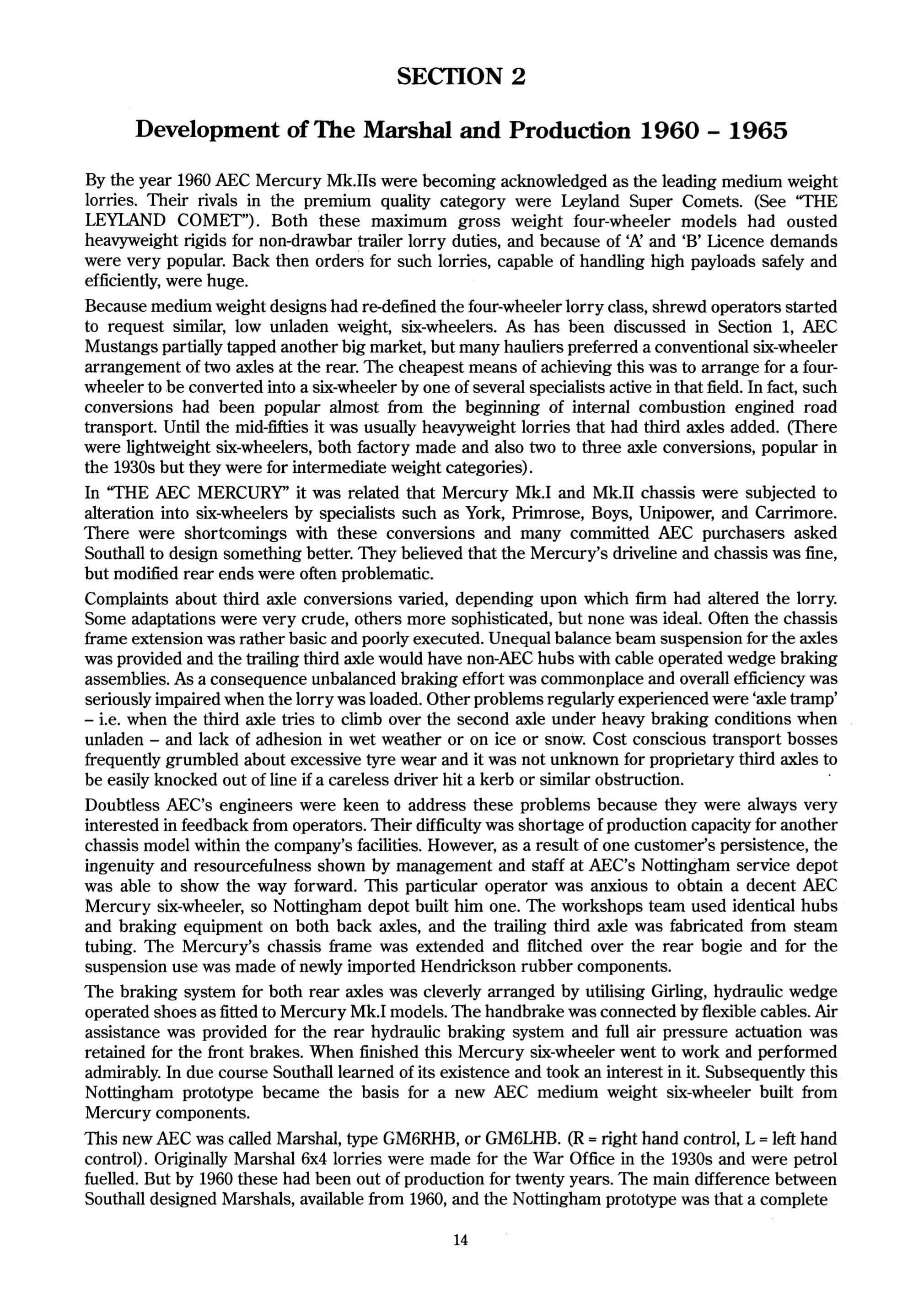 The AEC Mustang and Marshal