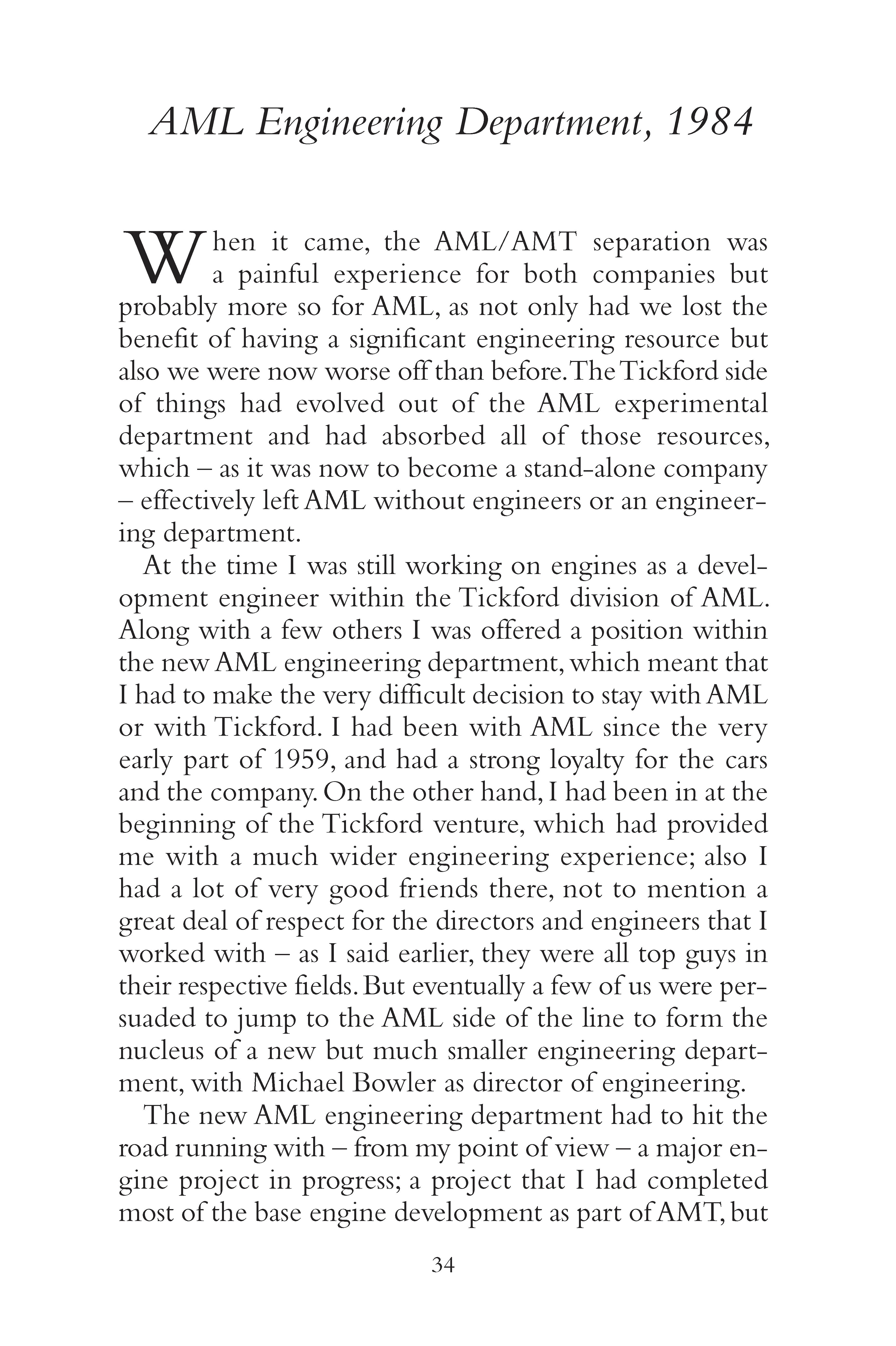 Aston Martin Engine Development: 1984-2000