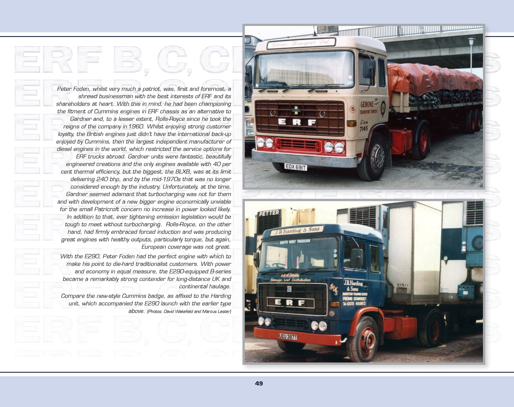 ERF B C, CP & E-Series at Work