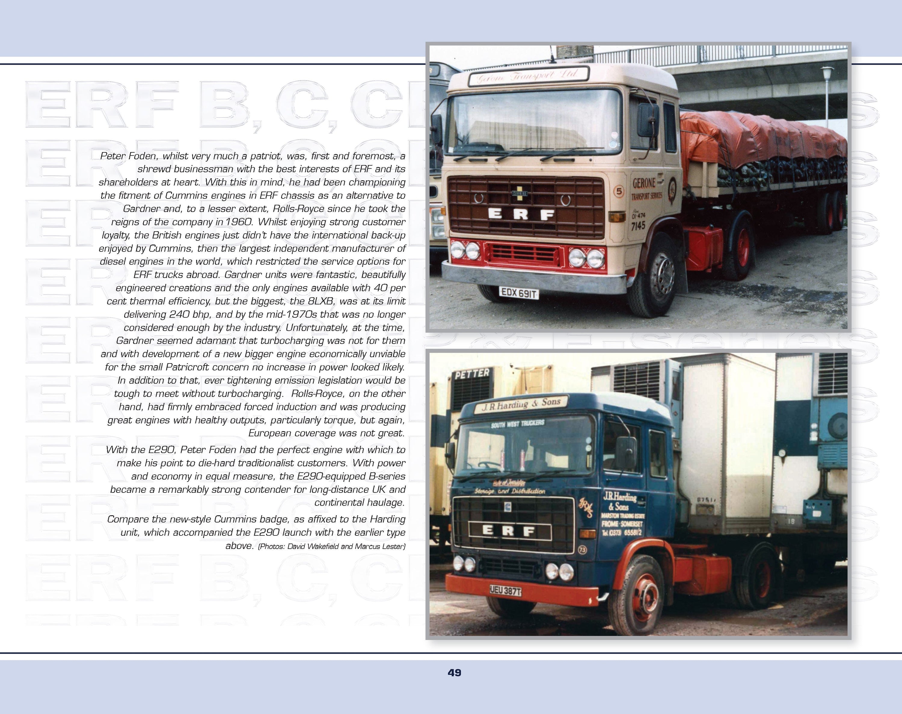 ERF B C, CP & E-Series at Work