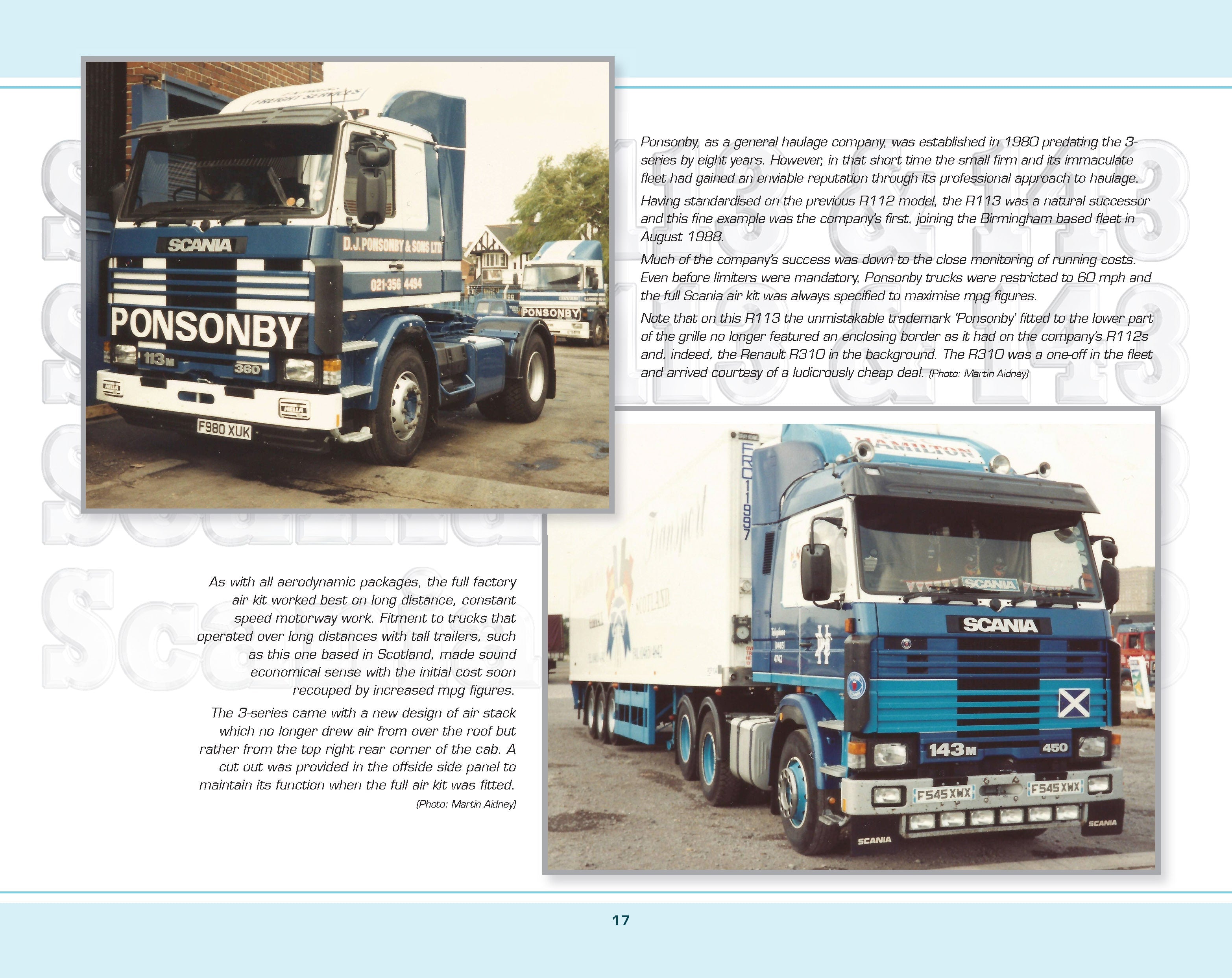 Scania 113 and 143 at Work