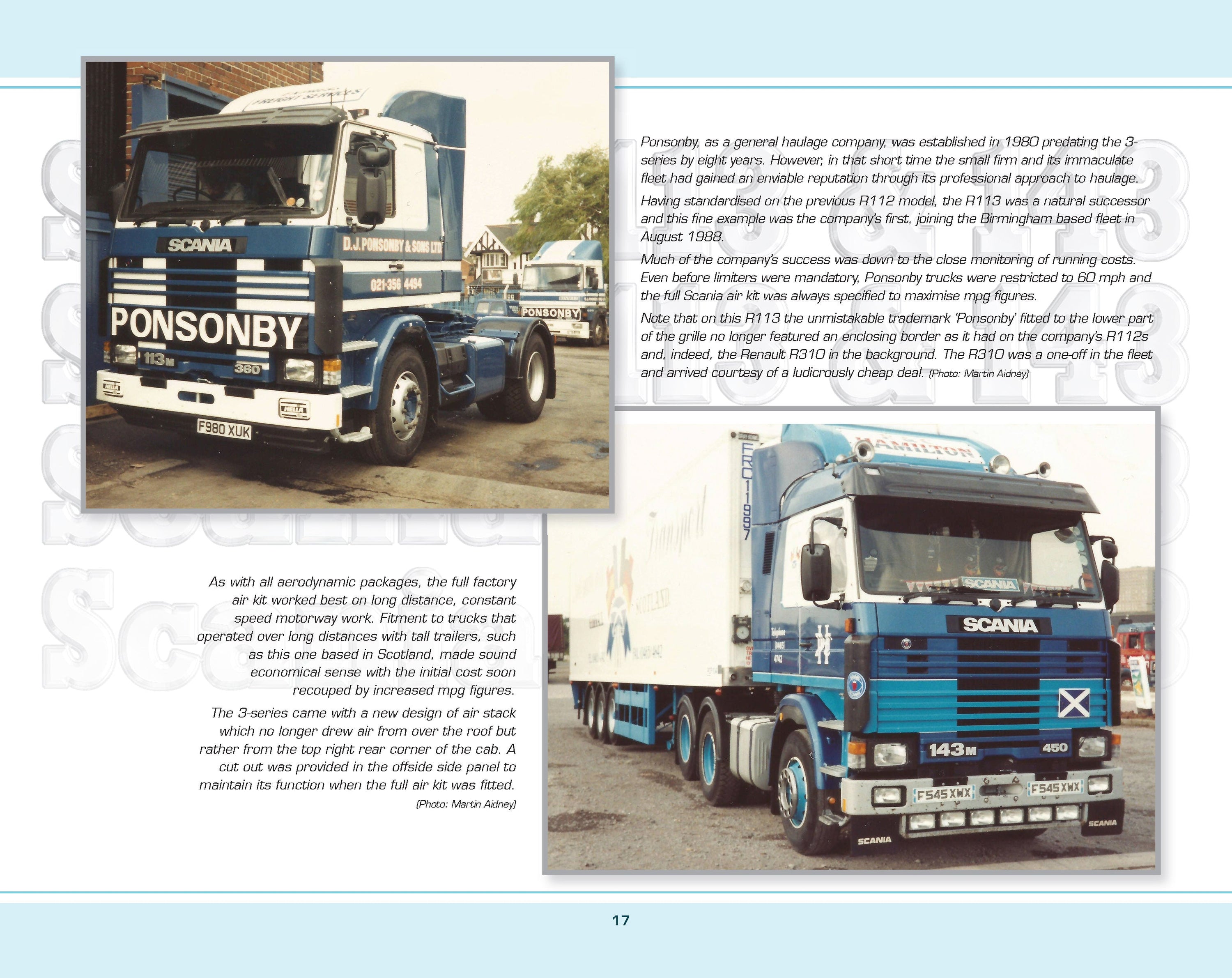 Scania 113 and 143 at Work