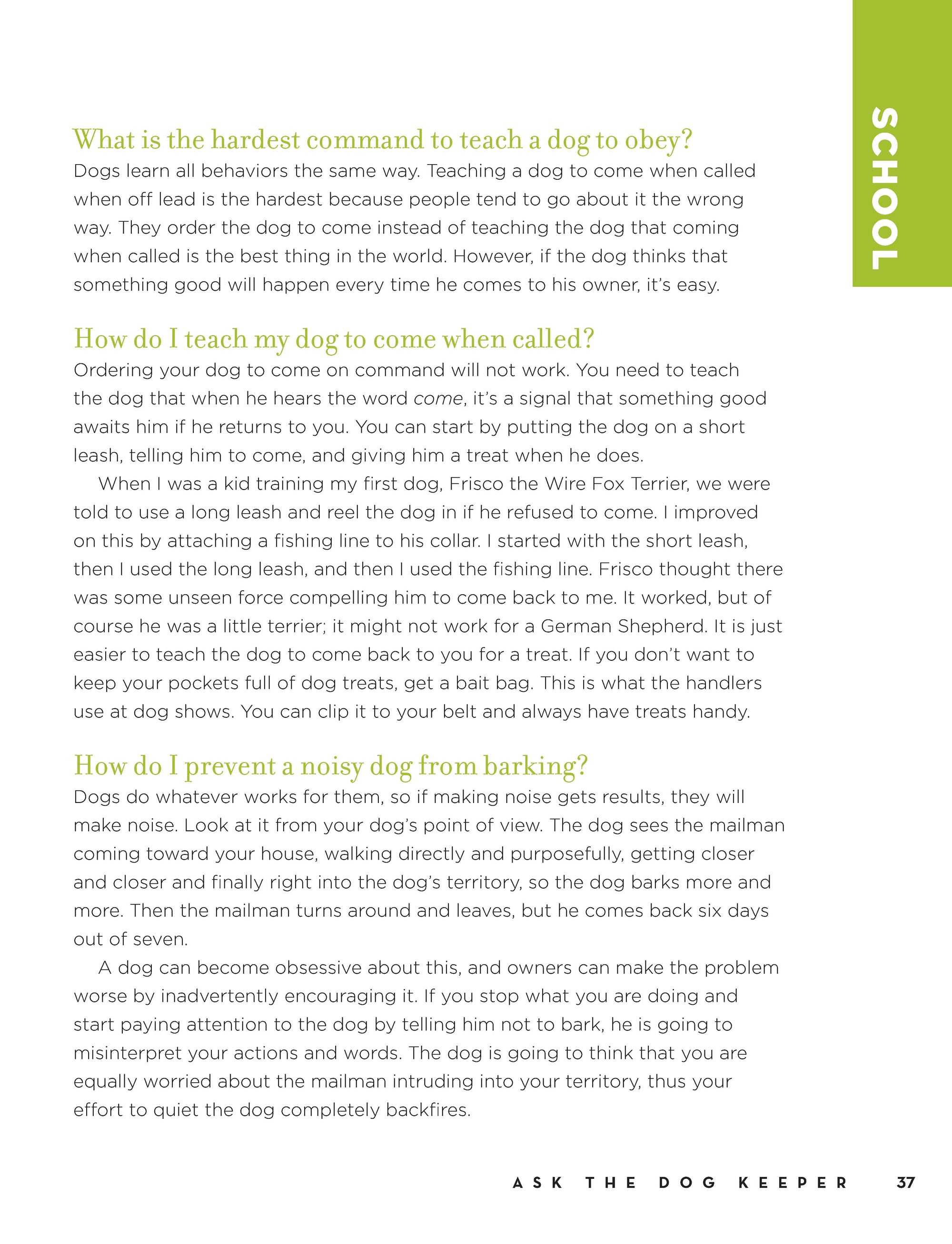 Marc Morrones Ask the Dog Keeper