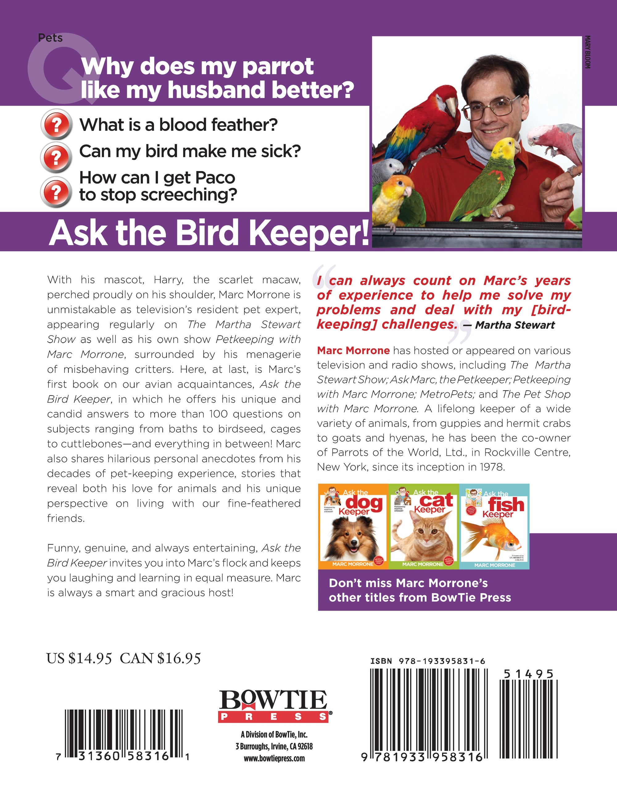 Marc Morrones Ask the Bird Keeper