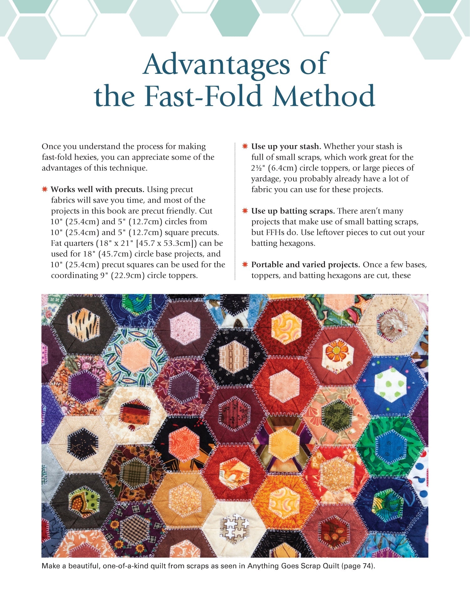Fast-Fold Hexie Quilting