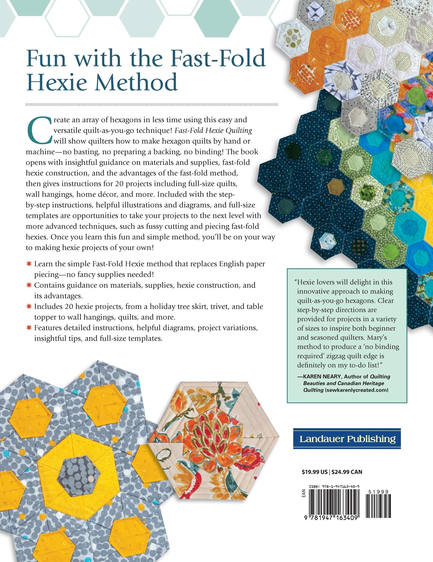 Fast-Fold Hexie Quilting