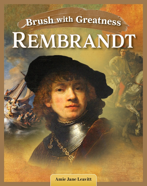 Cover of Brush with Greatness: Rembrandt van Rijn – Paperback / softback, ISBN 9798890941640