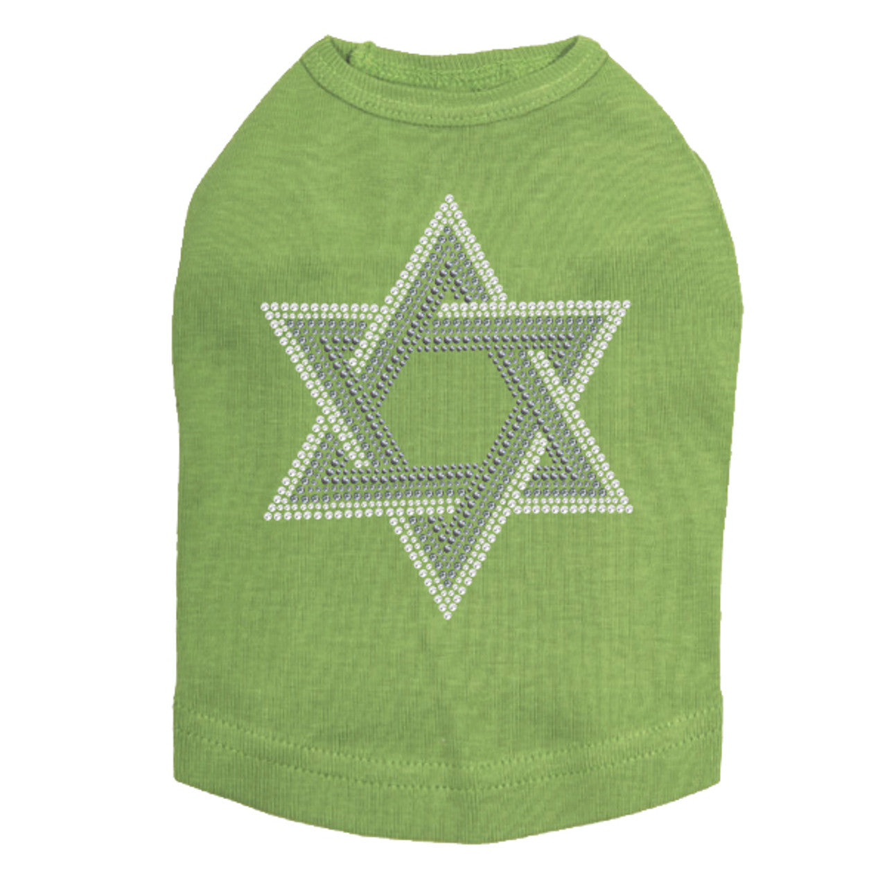 Star of David (Gray and Clear) - Dog Tank